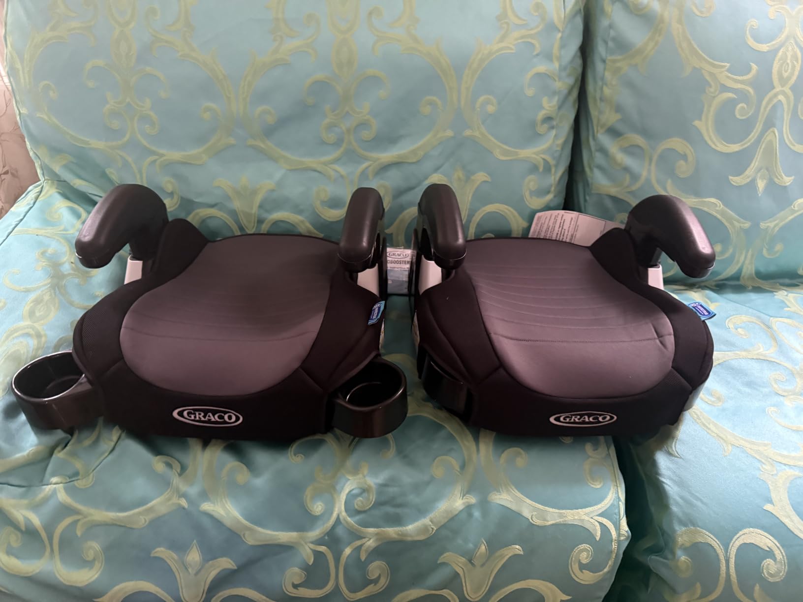 Graco TurboBooster 2.0 Backless Booster Car Seat, Denton | Travel Booster Seat for Children Ages 4-10, Weight 40-100 Pounds, Height up to 57 Inches customer photo 2