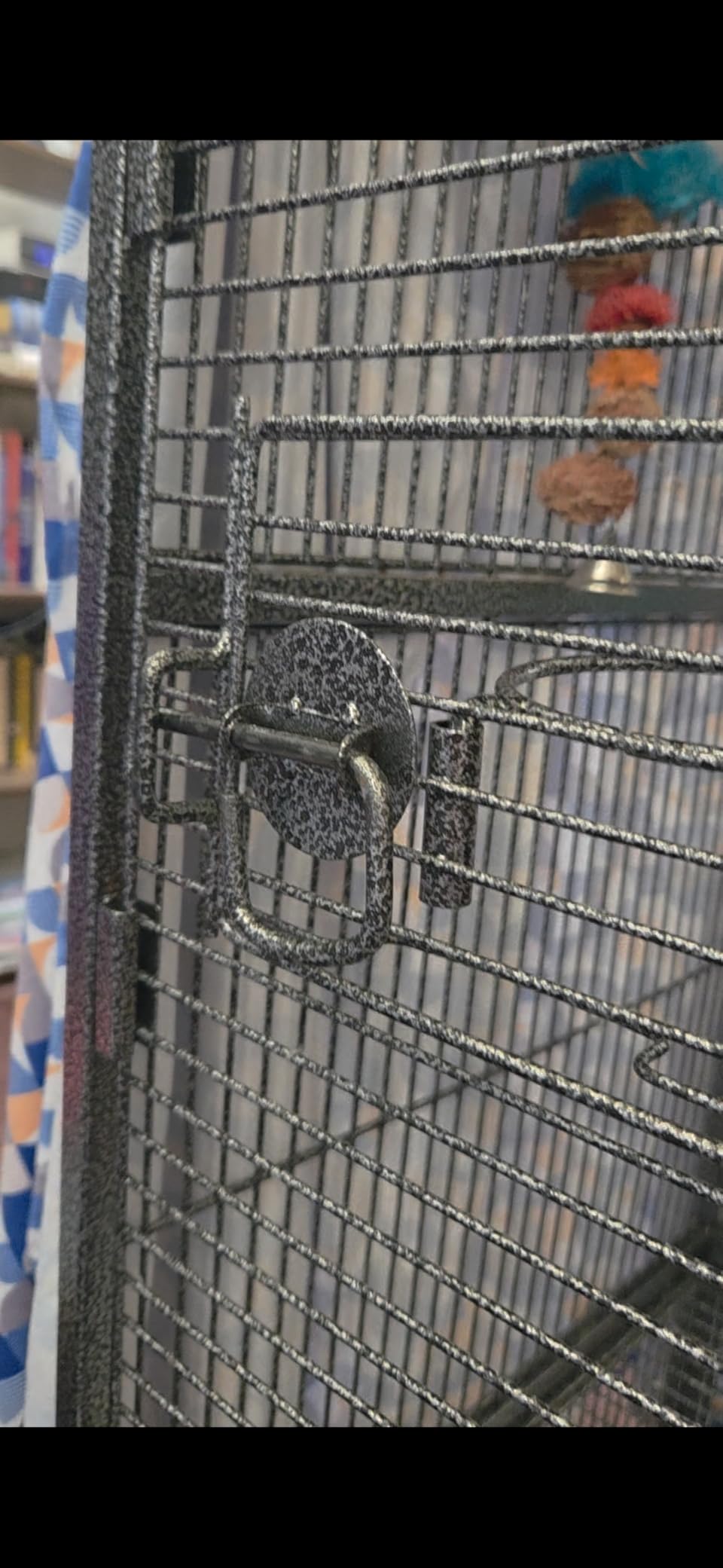 HSM 62 Inch Wrought Iron Large Bird Flight Cage with Rolling Stand | Bird Flight Cage Casters, Slide-out Tray for African Grey Parrot Parakeets Canaries Parrot Cockatiels Lovebirds Conures customer photo 2