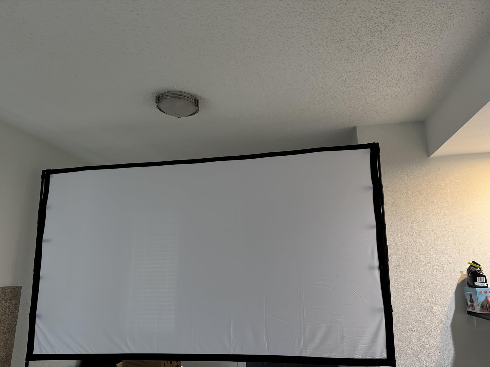 120 Inch Projector Screen with Stand for TOWOND Outdoor 4K Backyard Movies | Lightweight 19mm tripod, front/rear 16:9 screen and carry bag for backyard movie nights, camping and indoor use. customer photo 1