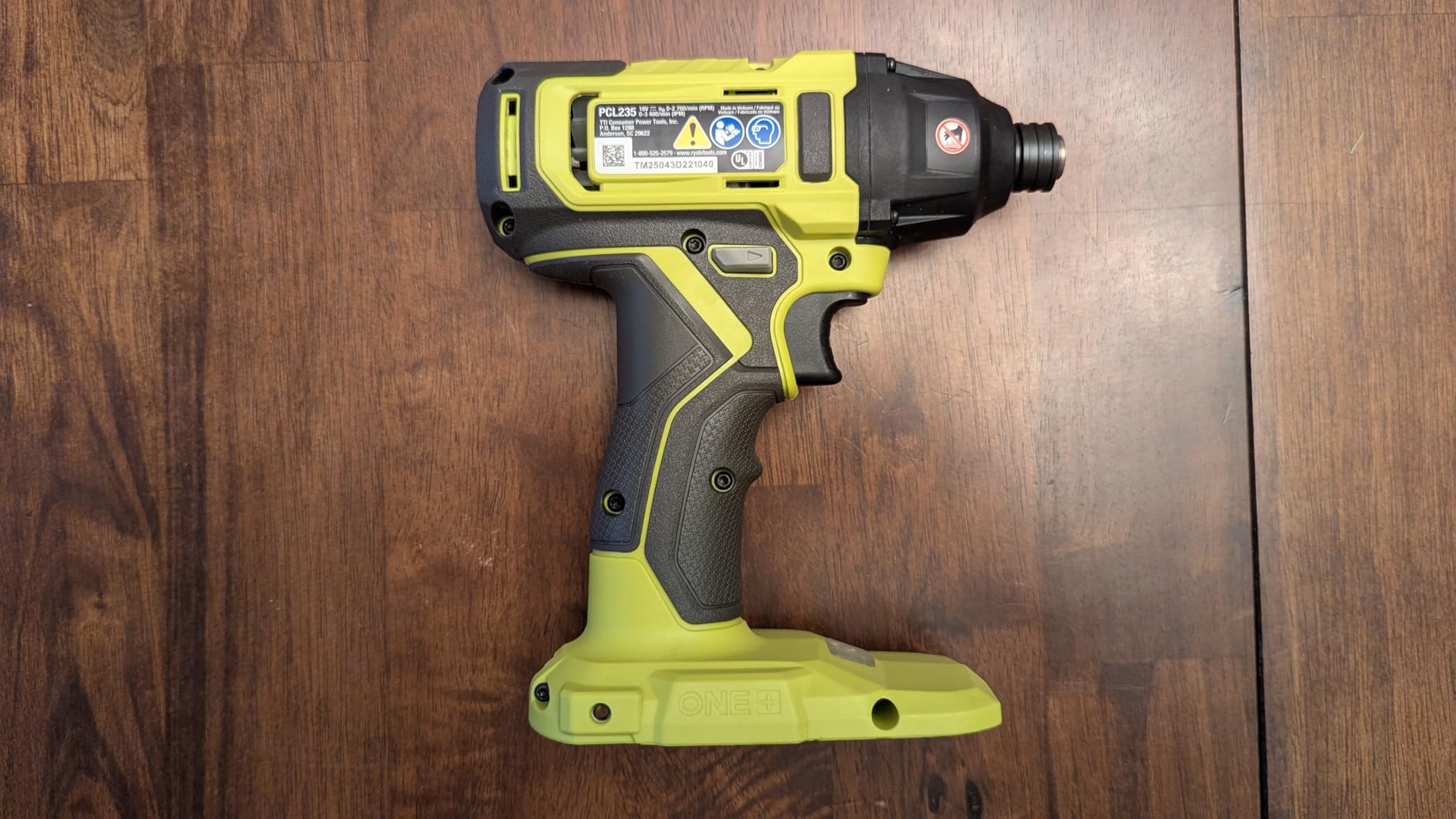 RYOBI ONE+ 18V Cordless 1/4 in. Impact Driver - 1,800 in-lbs Torque, 0-3,400 IPM, Tool Only (Battery Not Included) - PCL235B customer photo 2