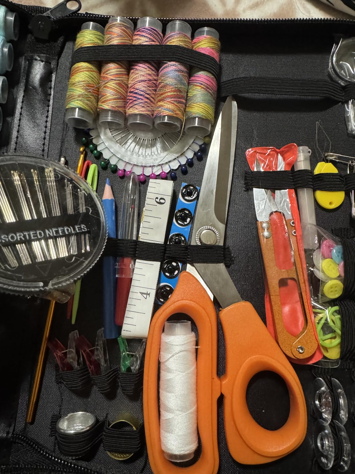 Maxfanay Sewing Kit for Adults Beginners, Portable Needle Thread Repair Kit | Heavy Duty Tailor Scissors, 43XL Thread & Yarn Snips, Complete Sewing Supplies Set for Home, Travel & College Dorm Essentials customer photo 2