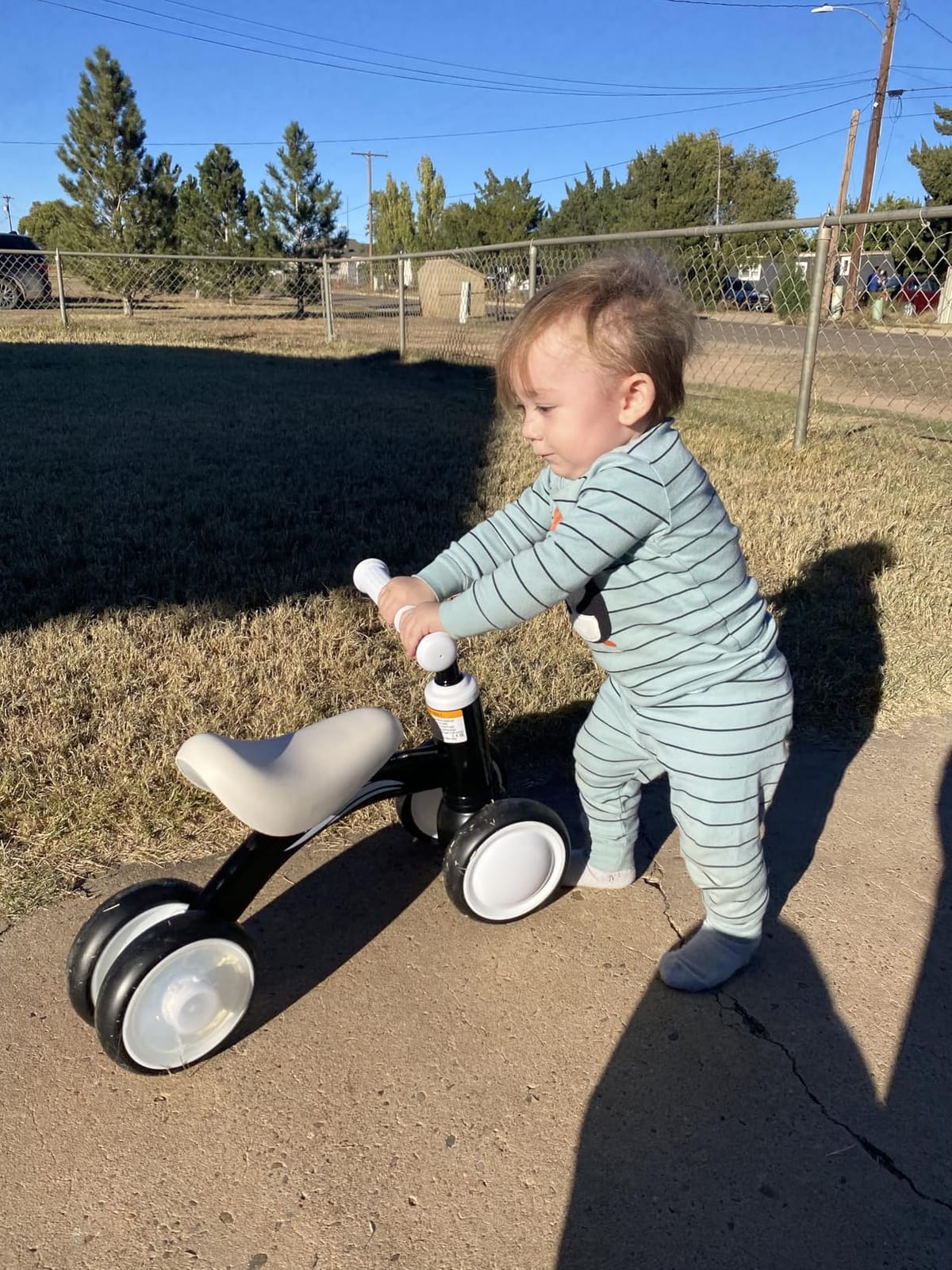 Gamfeiny Colorful Lighting Baby Balance Bike Toys for 1 Year Old Boy Girl Gifts, 10-36 Month Toddler Balance Bike, No Pedal 4 Silence Wheels & Soft Seat First Riding on Toys, 1st Birthday Gifts customer photo 1