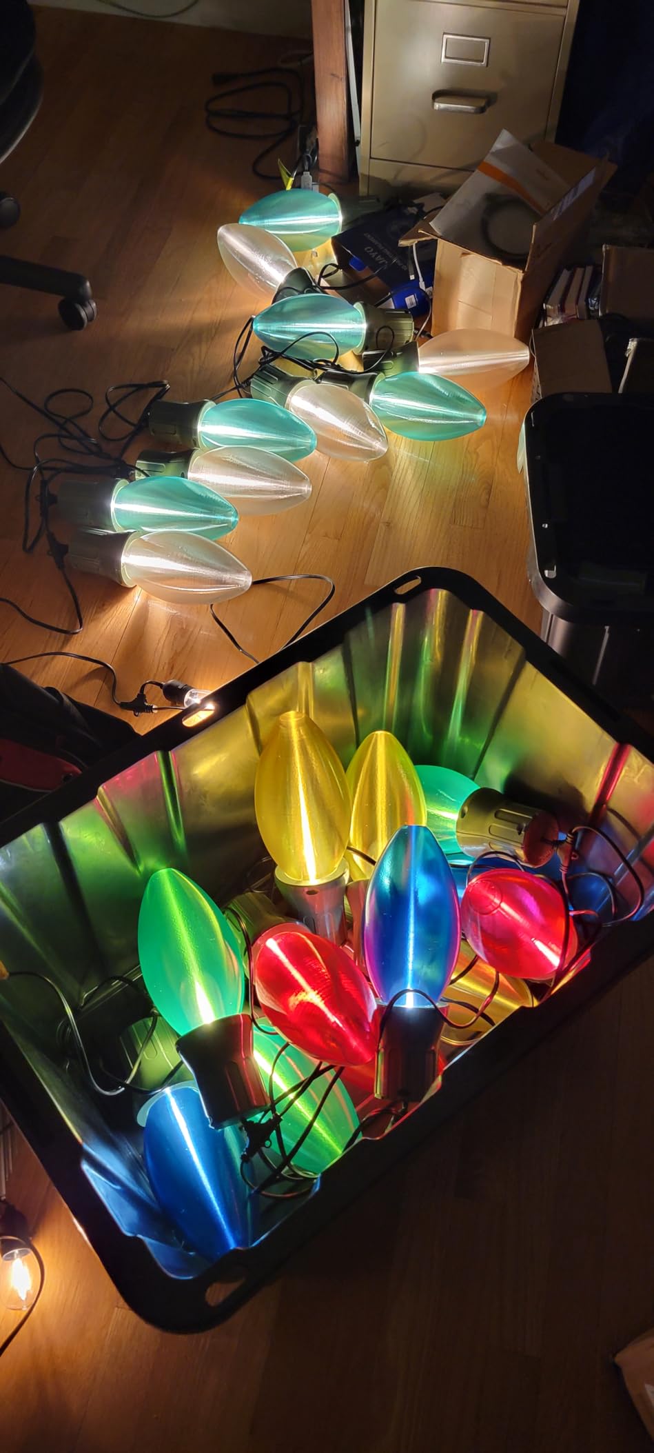 addlon LED Outdoor String Lights 96FT(48*2) Edison Vintage Weatherproof ETL customer photo 1