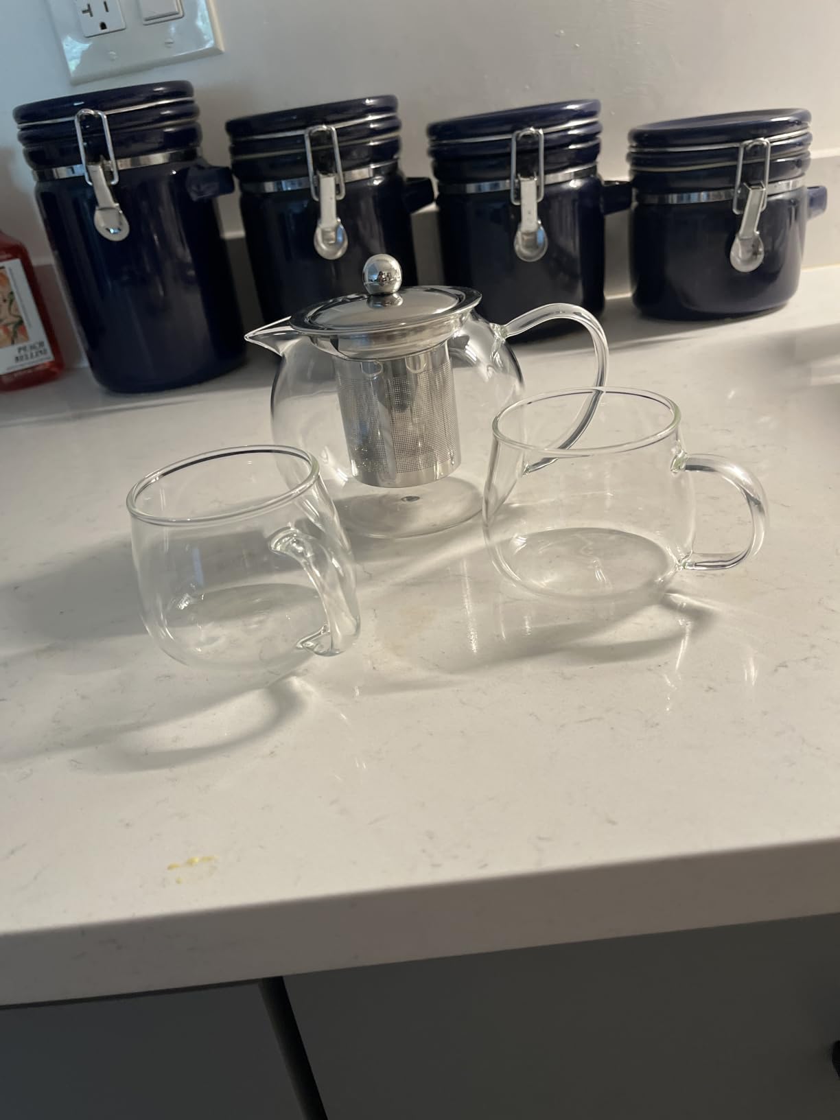 PARACITY Glass Teapot Stovetop 18.6 OZ, Borosilicate Clear Tea Kettle with Removable 18/8 Stainless Steel Infuser, Teapot Blooming and Loose Leaf Tea Maker Tea Brewer for Camping, Travel (550ML) customer photo 1