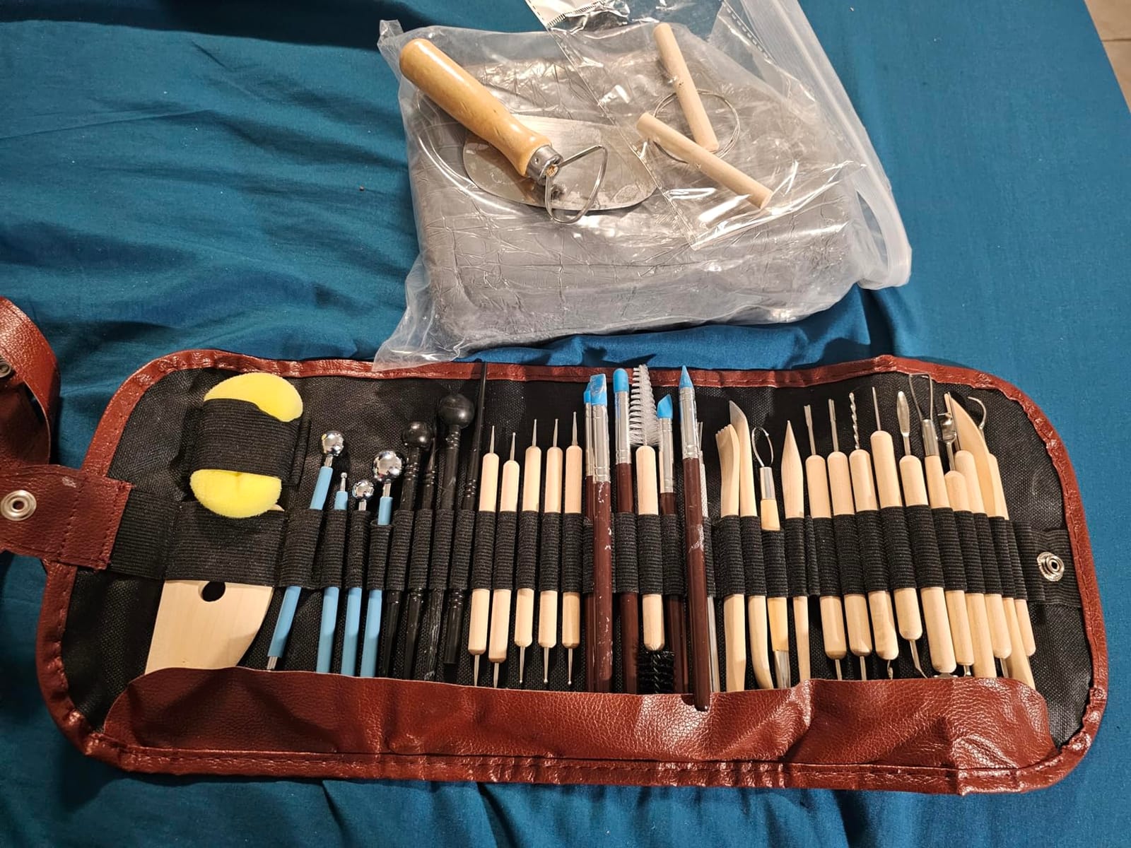 ReArt Natural Air-Dry Clay, Pottery Clay 10LBs with 40 Pcs Pottery Tools Clay Sculpting Tool Set, All-Purpose Modeling Clay (White) customer photo 2