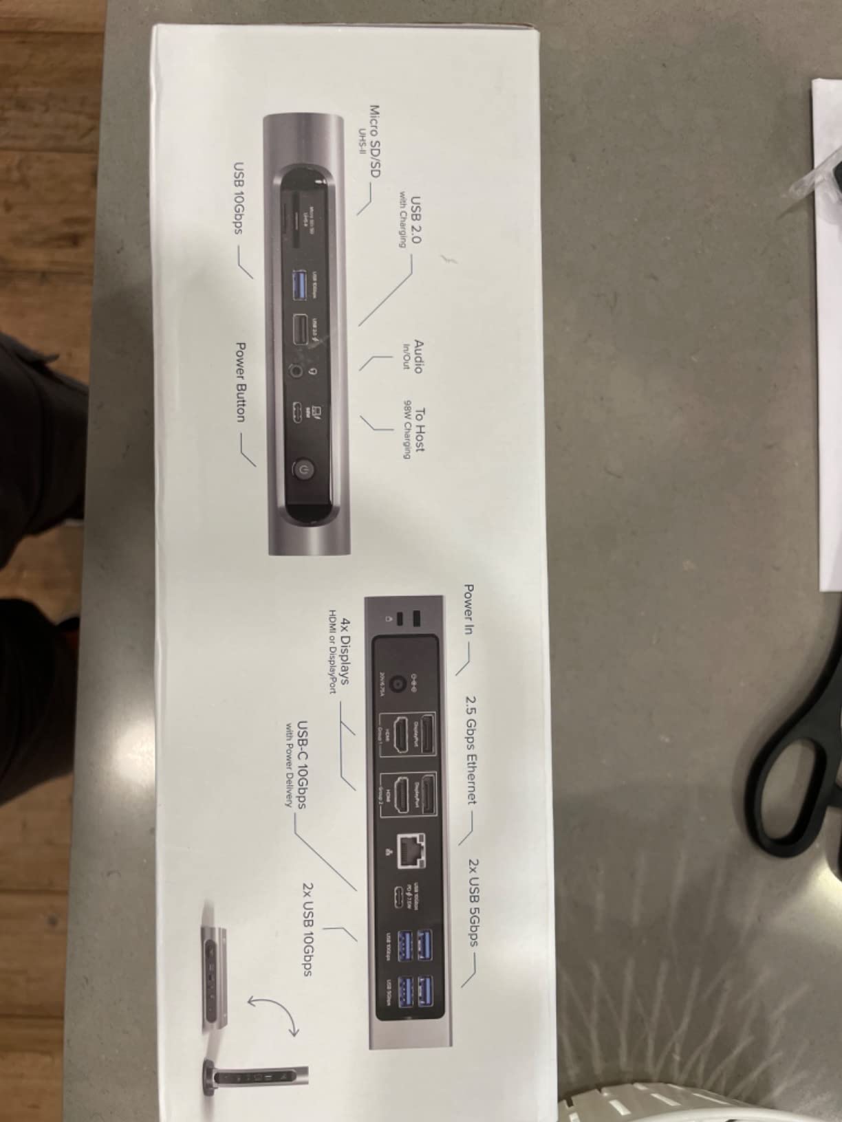Plugable 16-in-1 Thunderbolt 4 Dock - Dual 4K Monitors for M4/M5 MacBook Air/Pro, 100W Charging, 2X HDMI, 2X DisplayPort, 2.5G Ethernet, 7X USB, MicroSD/SD Card Reader, Windows & USB4 Compatible customer photo 1