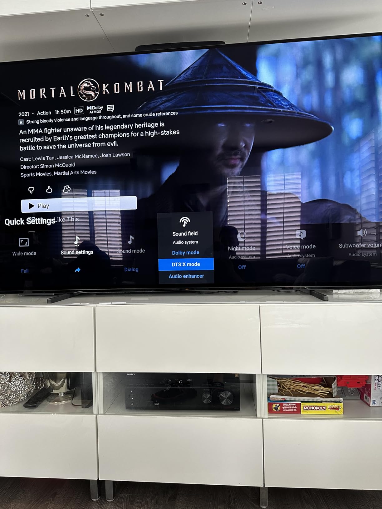 Sony STR-AN1000 7.2ch Home Theater 8K A/V Bluetooth Receiver | Dolby Atmos & DTS:X Surround Sound, WiFi, Google Chromecast, Spotify connect, Apple AirPlay, HDMI 2.1 customer photo 2
