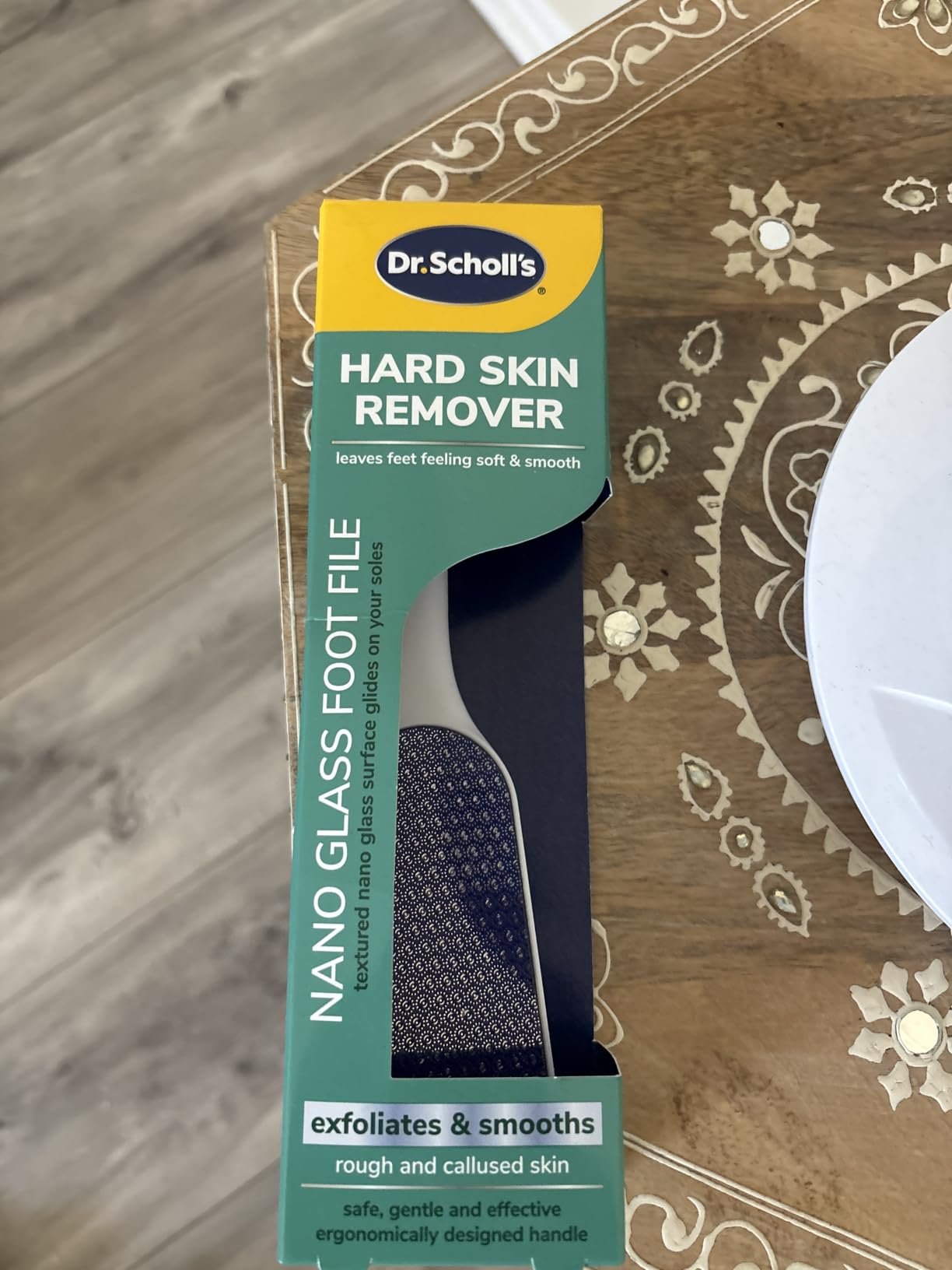 Dr. Scholl's Hard Skin Remover Nano Glass Foot File - Dead Skin & Foot Callus Remover, Long Lasting Buffer, Soft Smooth Feet customer photo 2