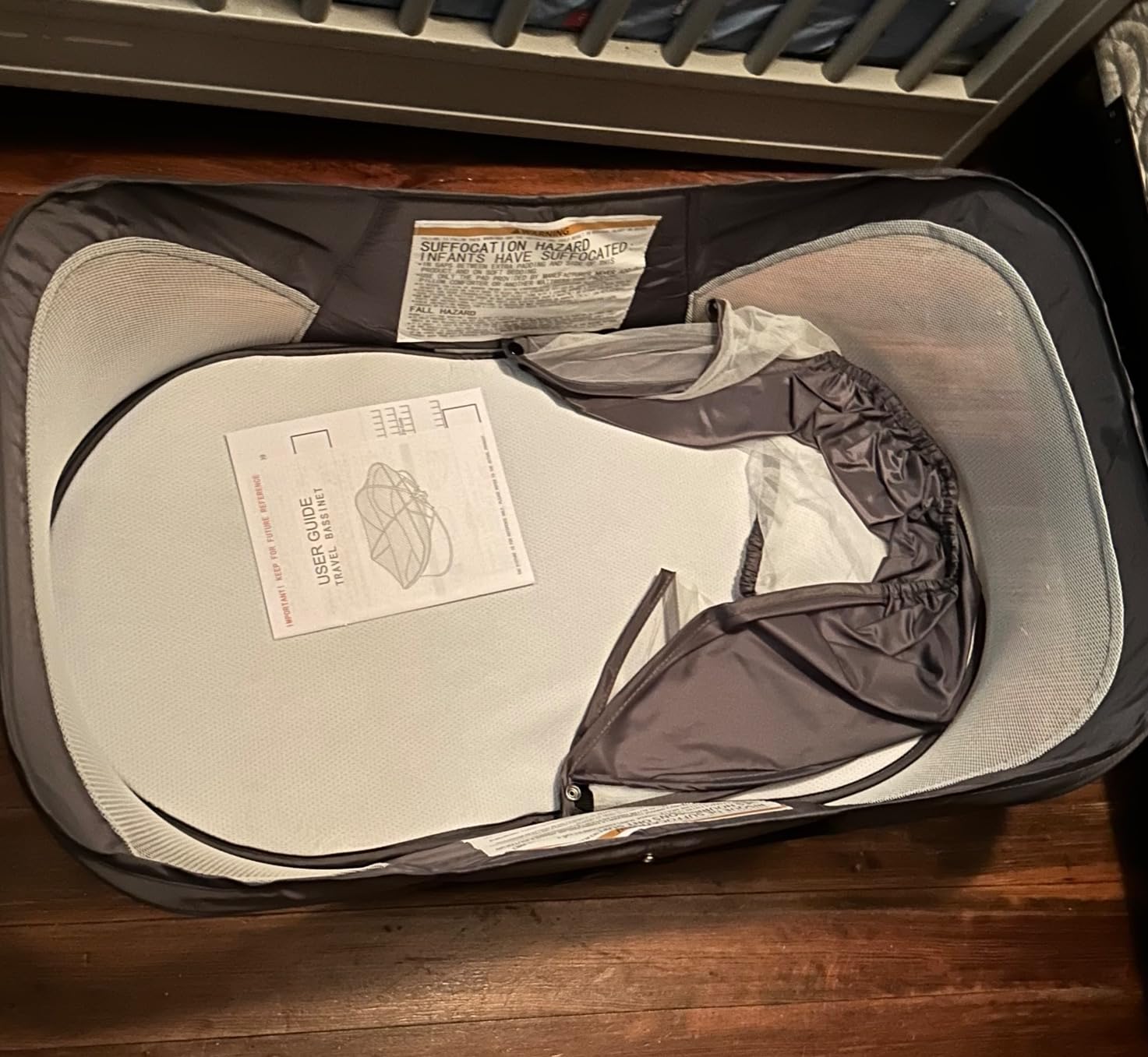 Soobaby Portable Travel Pod with Mosquito Net and Sunshade Canopy, Lightweight Washable, Gray customer photo 2