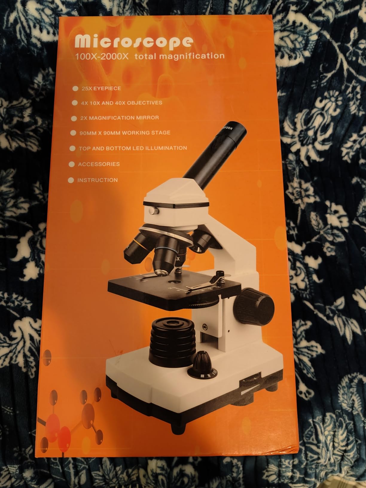PalliPartners Compound Microscope for Adults & Students, White | 100X-2000X High-Power, Biological Microscope, School Lab & Home Education, with Slides Set & Phone Adapter customer photo 1