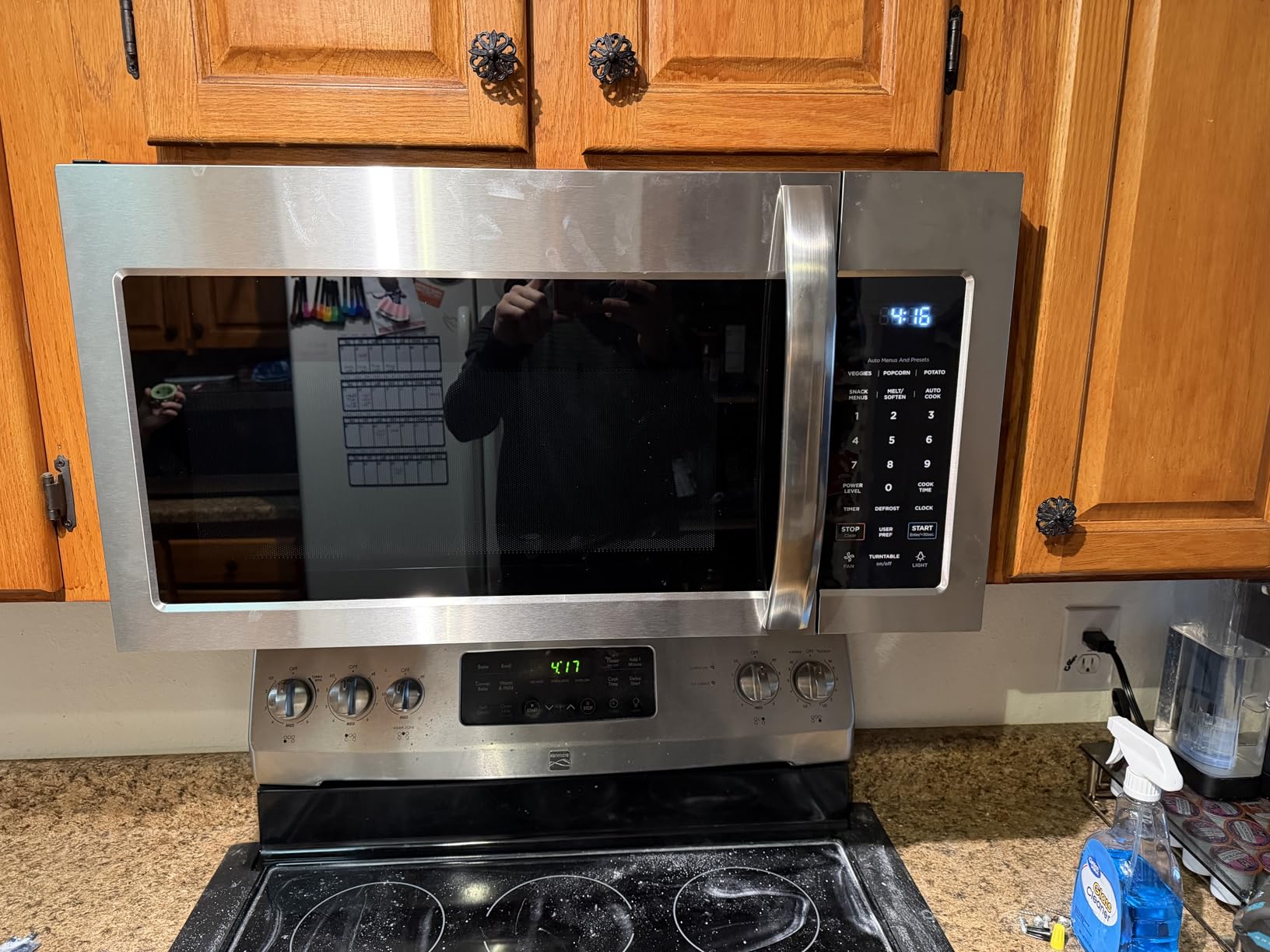 Midea Over the Range Microwave Oven, 1.7 Cu.Ft, 1000W, Stainless Steel | Smart Touch Panel, 18 Auto Cook Menus, 300 CFM Ventilation, 10 Power Levels customer photo 1