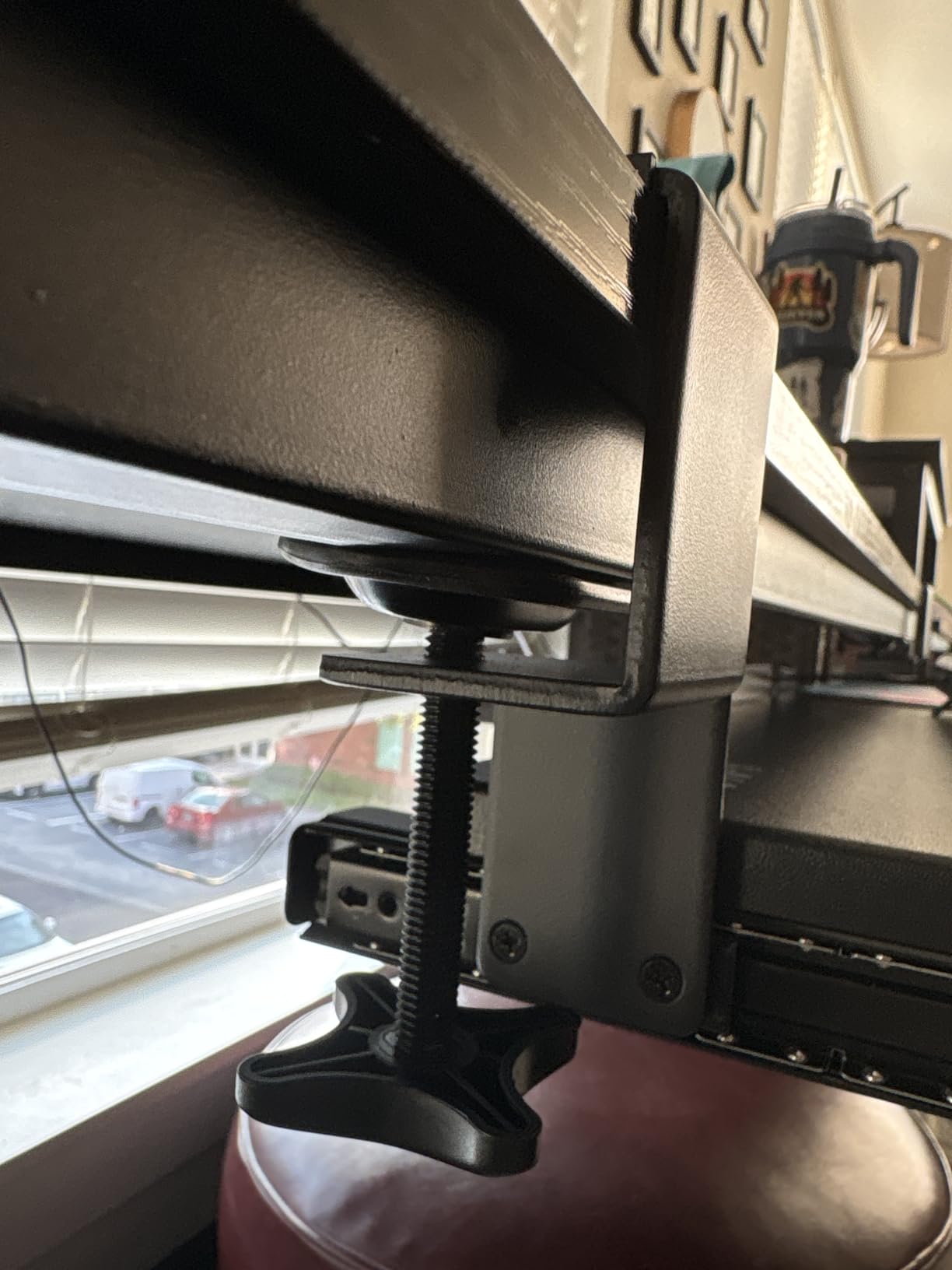 VIVO Black Extra Large Clamp-on 34 x 11 in Keyboard Tray, MOUNT-KB15EB | Extra Long Under Desk Keyboard & Mouse Tray, Slide Out Platform, Extra Sturdy C-Clamp Mount System, Computer Drawer customer photo 1