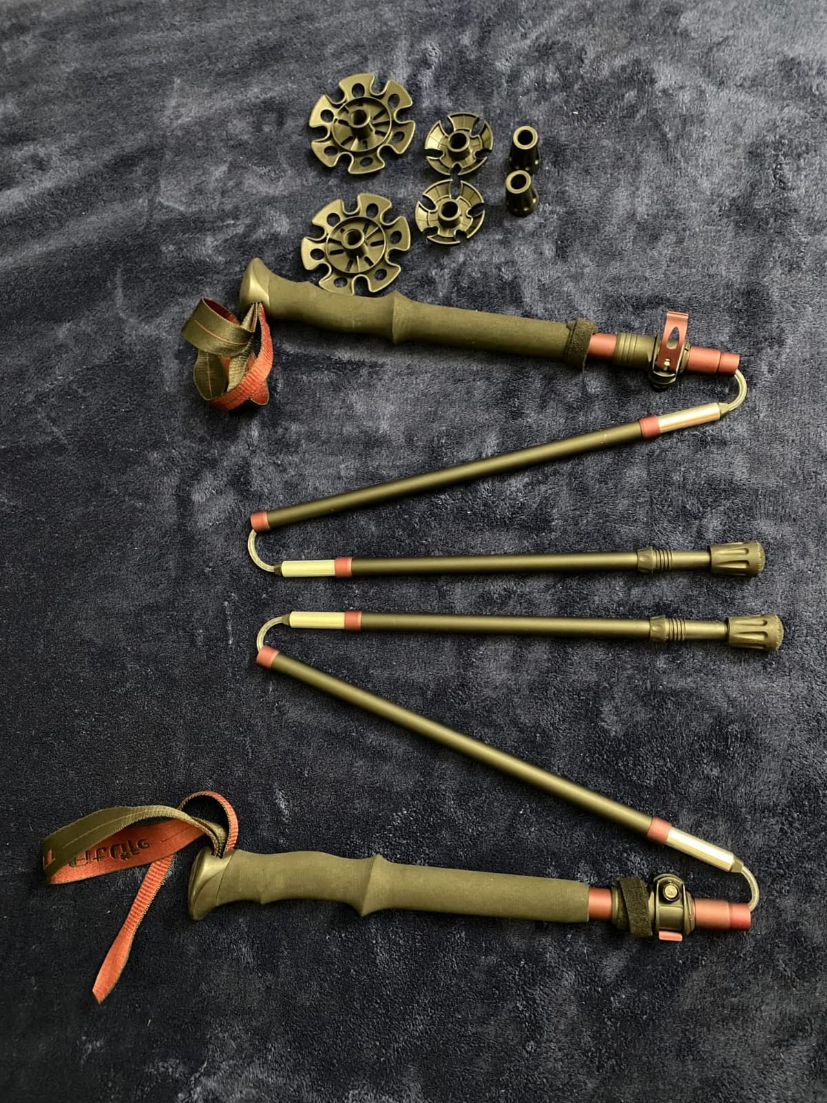 TheFitLife Folding Trekking Poles for Hiking, Lightweight Walking Sticks | 7075 Aluminum, EVA Grip, Metal Flip Locks customer photo 1