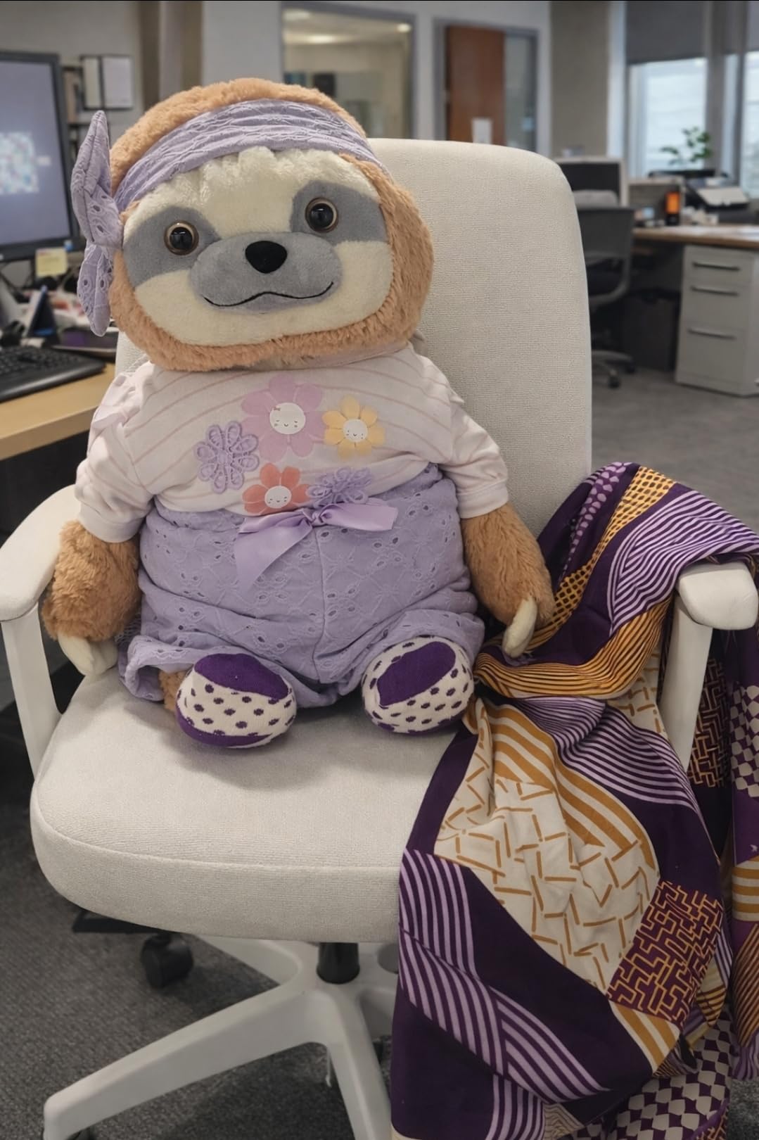 Weighted Stuffed Animal for Anxiety | Calming & Comforting 5 Lbs | Weighted Plush Animal Sloth | Anxiety Stuffed Animals for Adults & Kids | Carrying Bag Included | Machine Washable Weighted Plushie customer photo 2