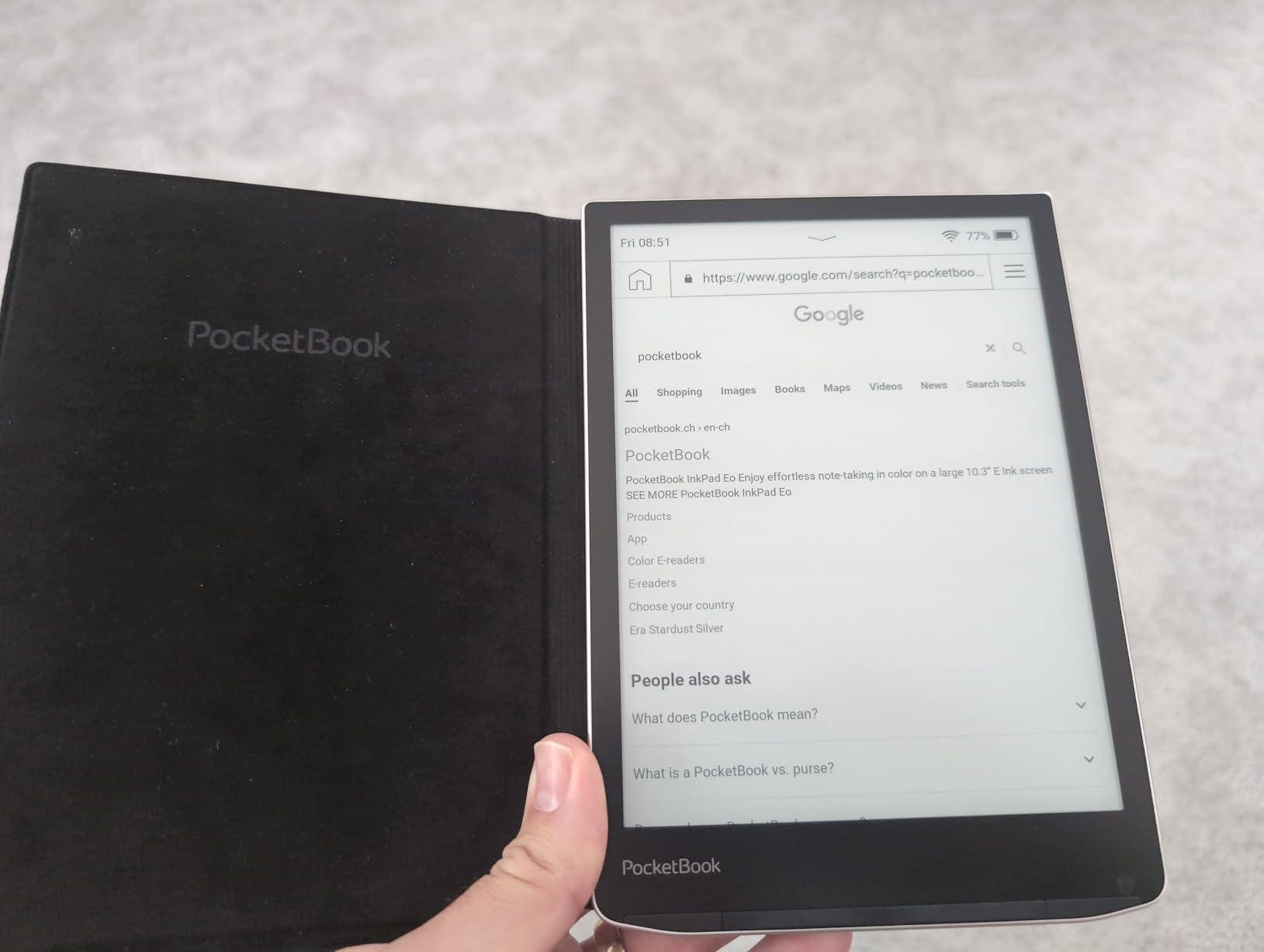 PocketBook InkPad 4 | Eye-Friendly Audio & E-Book Reader | Large 7.8