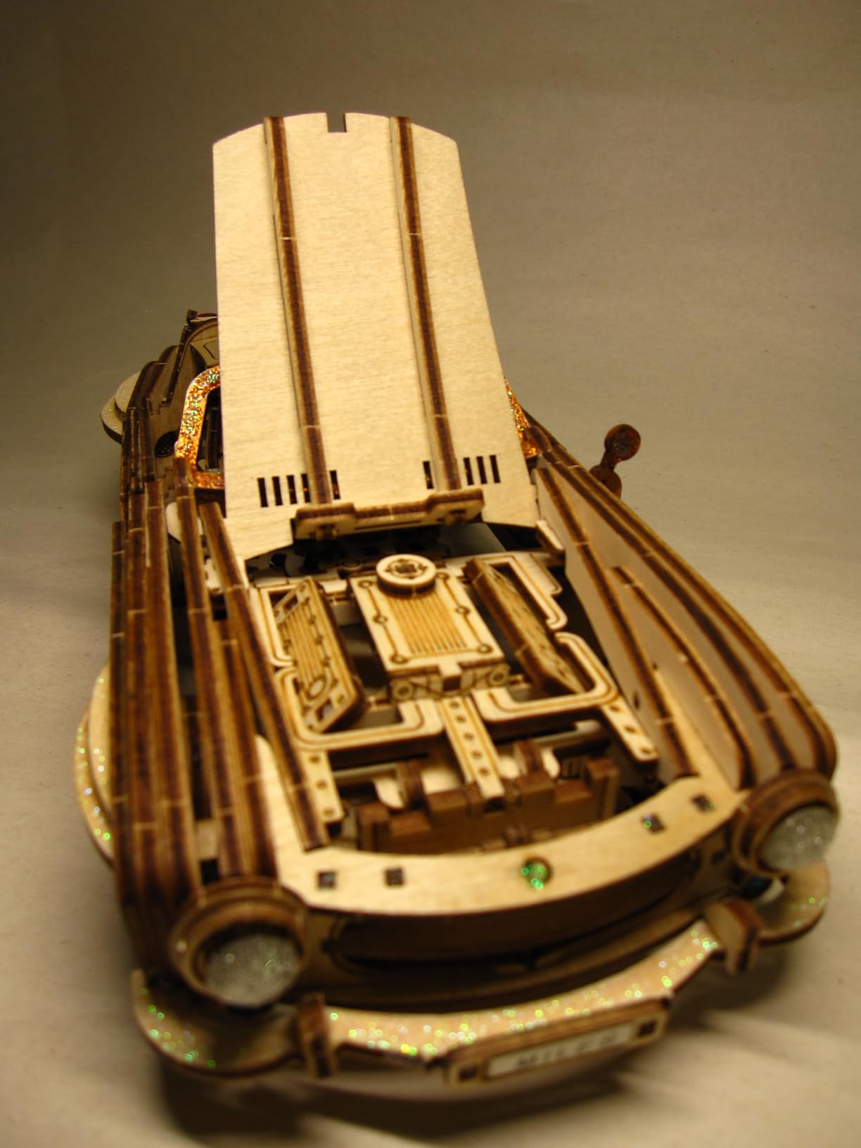 UGEARS Winged Sports Coupe Model Car Kit - 3D Wooden Puzzle for Adults customer photo 2