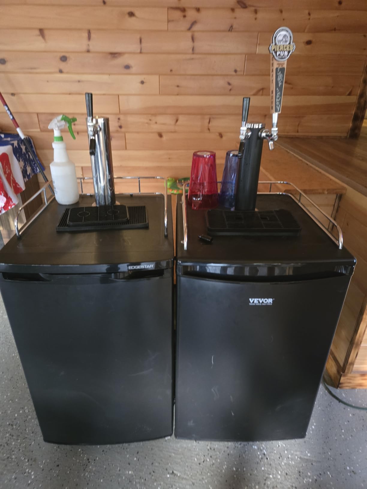 VEVOR Beer Kegerator, Dual Tap Commercial Draft Beer Dispenser for D system customer photo 2