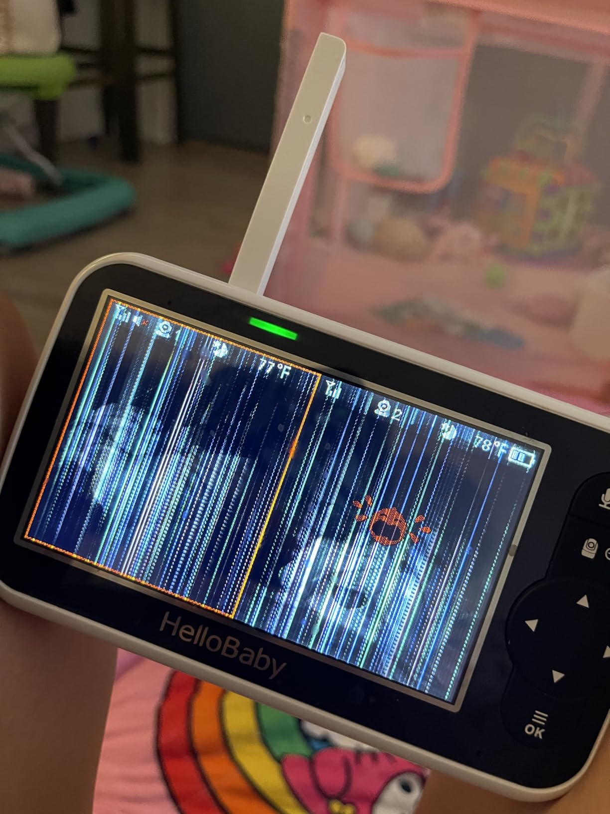 HelloBaby Baby Monitor with 2 Cameras and Audio, 5