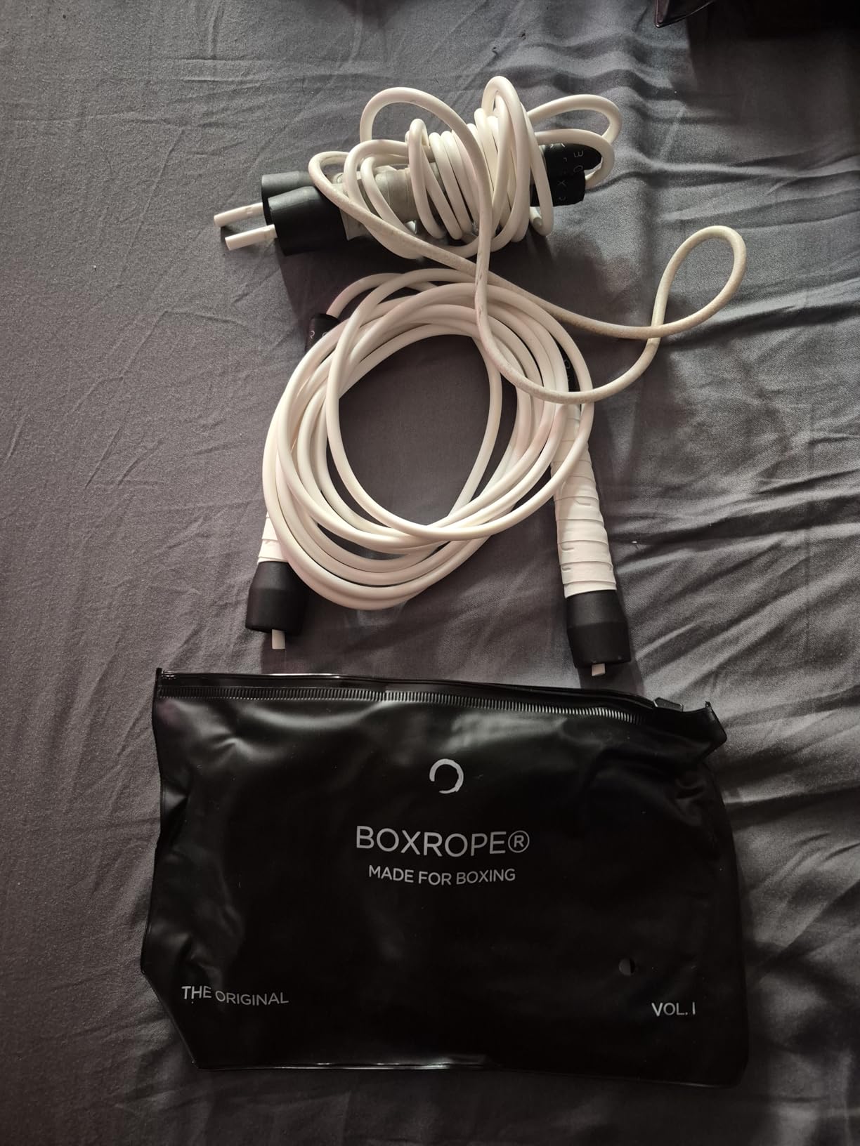 BOXROPE, A Jump Rope Made For Boxing, Tangle-Free, 15% Heavier Than A Normal PVC Rope, Boxer Jump Rope, Adjustable, Includes Grip Tapes For More Grip customer photo 2
