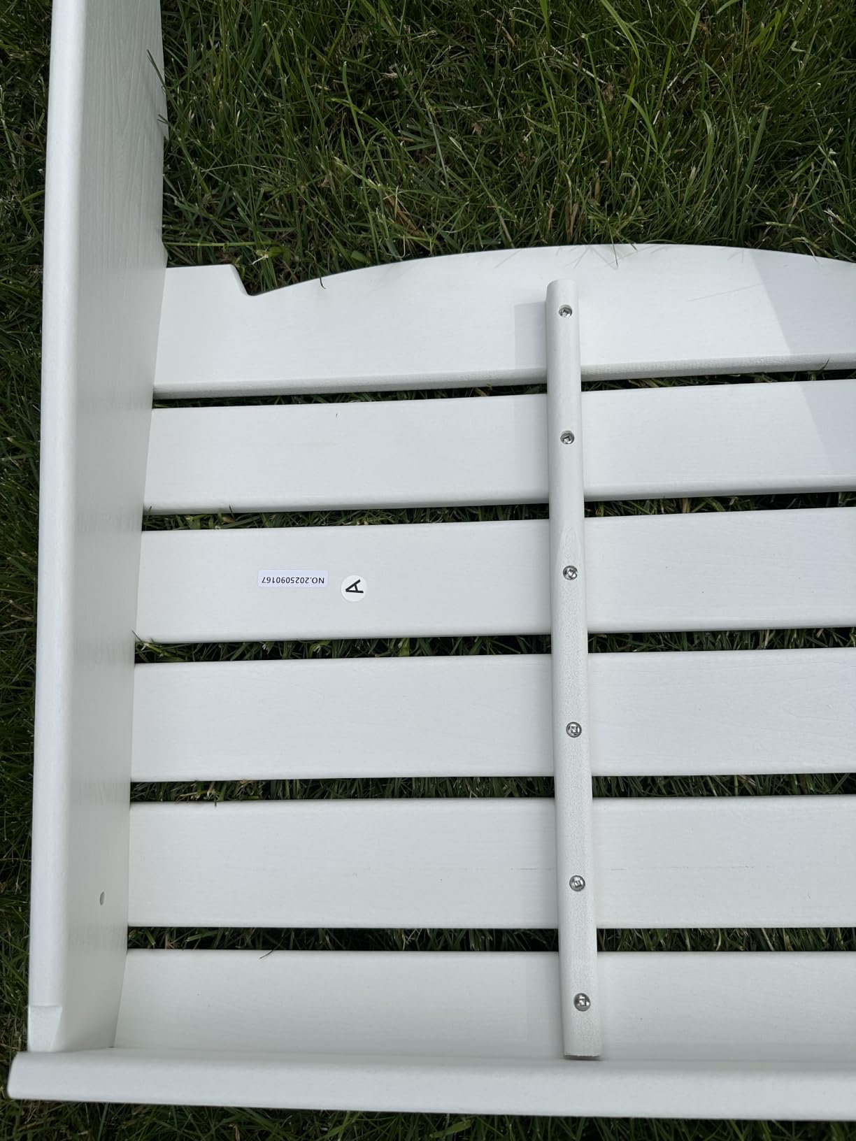 Plawdlik Folding Adirondack Chair with Cup Holder, HDPE All-Weather, Navy customer photo 1