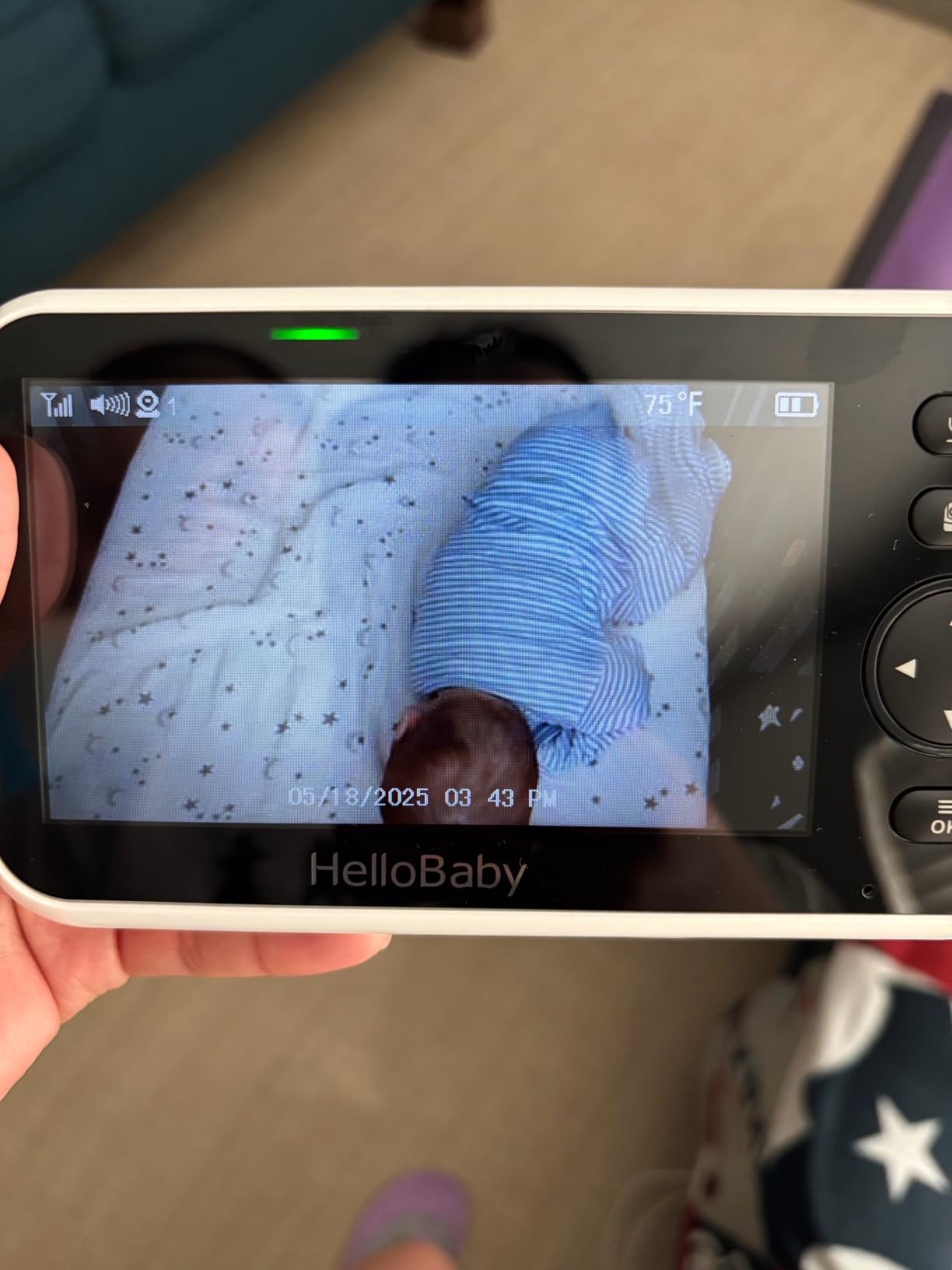 HelloBaby No WiFi Baby Monitor 2 Cameras and Audio HB6550, 5
