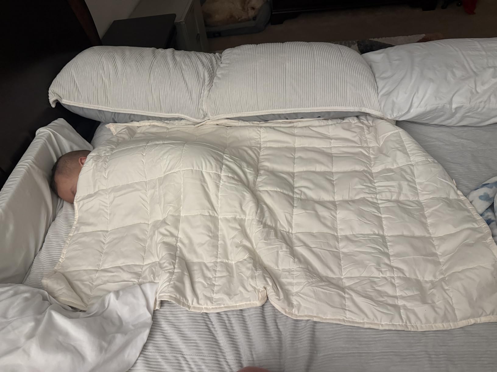 Sivio Weighted Blanket for Sleeping, 5 lbs, 36 x 48 inches | Cooling Soft Minky; Breathable Fabric; Calm & Nap; Machine Washable; Heavy Throw With Glass Beads for Bed Sleep; Grey customer photo 1
