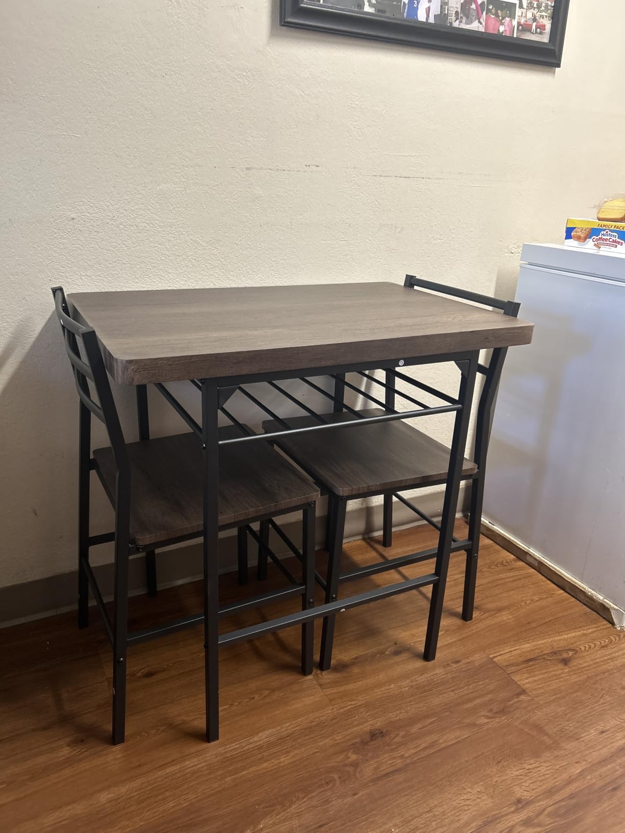 Best Choice Products 3-Piece Modern Dining Set, Space Saving Dinette with Steel Frame and Built-in Storage Rack customer photo 1