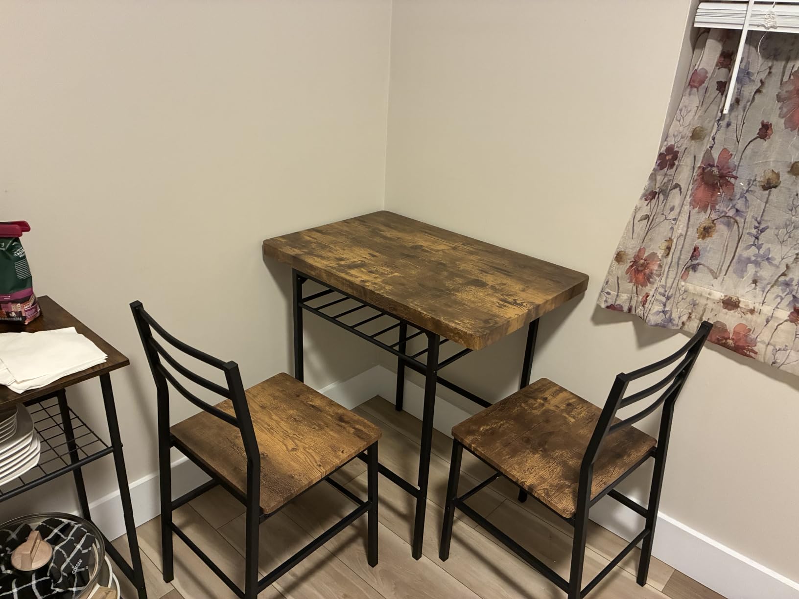 Best Choice Products 3-Piece Modern Dining Set, Space Saving Dinette with Steel Frame and Built-in Storage Rack customer photo 2