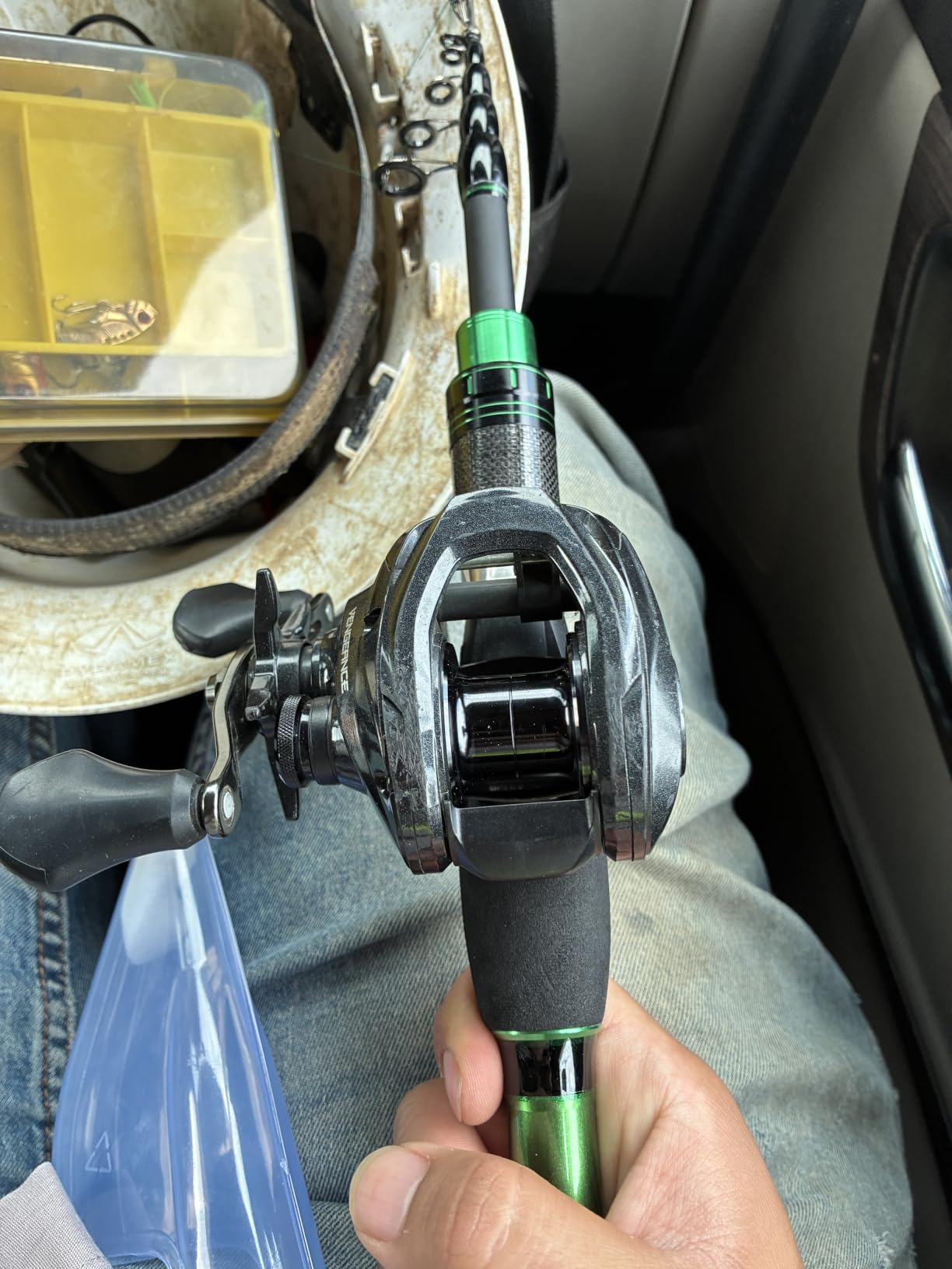 Ghosthorn Telescopic Fishing Rod and Reel Combo, Spinning Travel Kit | Graphite Telescopic Fishing Rod, Collapsible Fishing Pole with Spinning Reel, Portable Travel Combo for Freshwater Saltwater customer photo 2