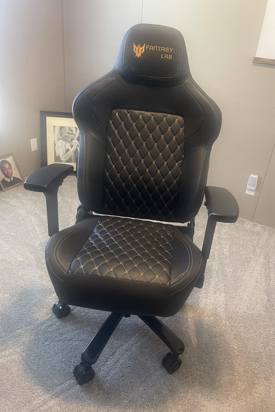 Big and Tall Gaming Chair 440LBS Gaming Chair with Metal Base Memory Foam Lumbar 4D Adjustable Armrest Computer Chair for Heavy People Ergonomic High-Back Computer Chair customer photo 1