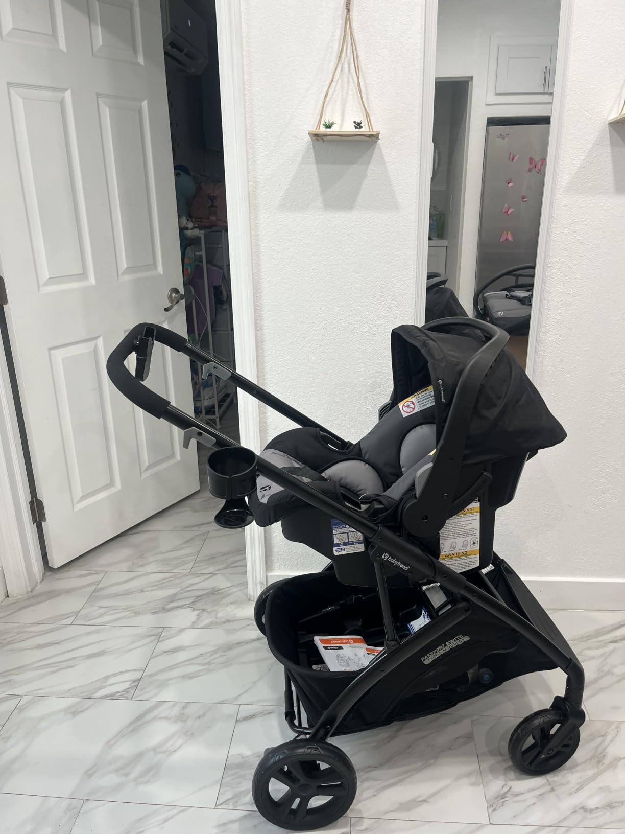 Baby Trend Passport Switch 6-in-1 Modular Stroller Travel System with EZ-Lift Plus Infant Car Seat, Dash Black customer photo 2