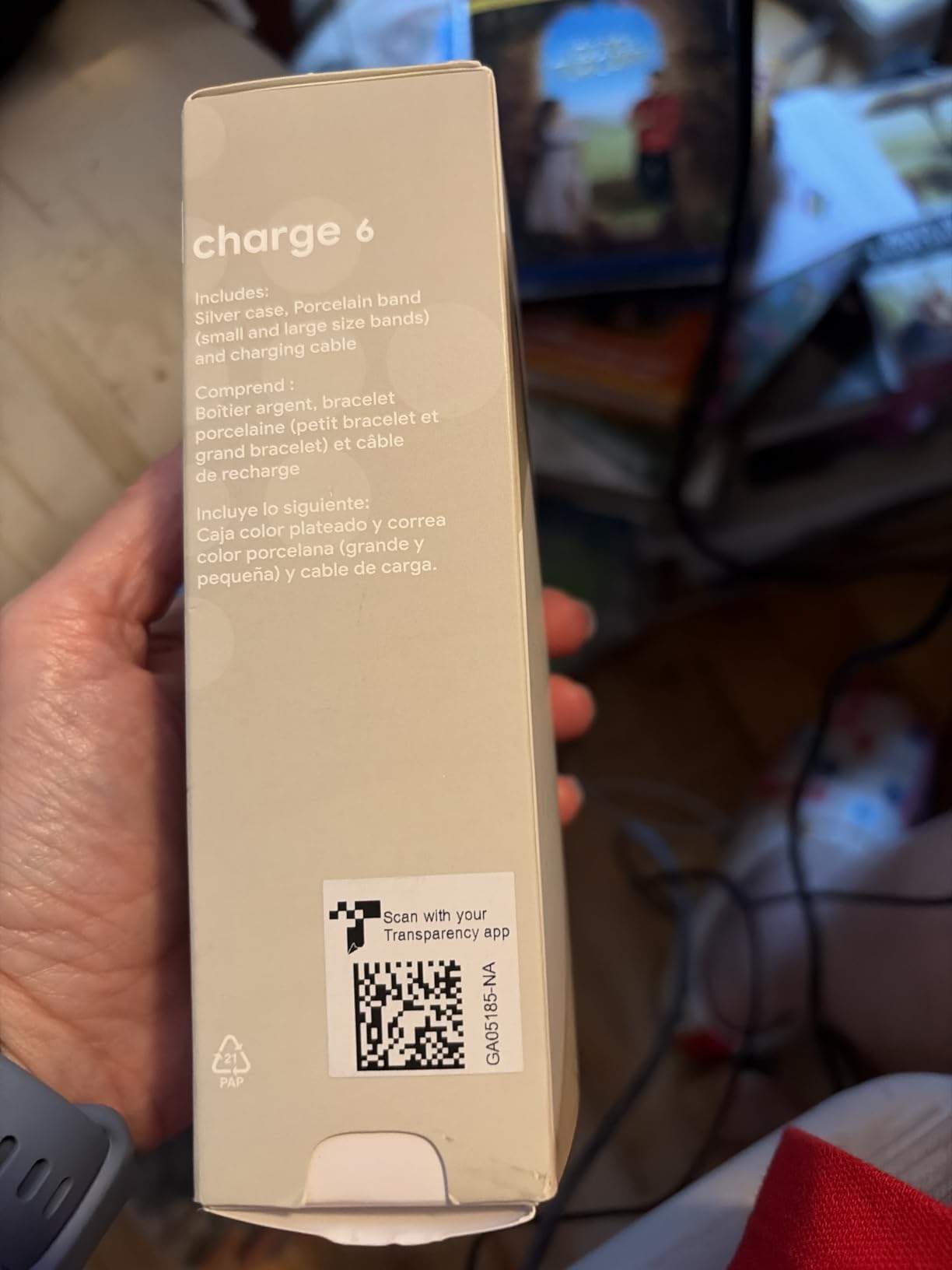 Google Fitbit Charge 6, Fitness Tracker, Obsidian/Black customer photo 1