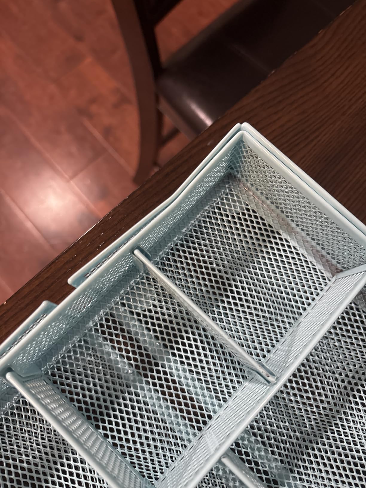 Marbrasse Expandable Desk Drawer Organizer, Mesh Drawer Organizer Tray with 10 Adjustable Compartments, Desk Organizers and Accessories, 5 Dividers Drawer for Office Supplies, Makeup & Vanity (Black) customer photo 1