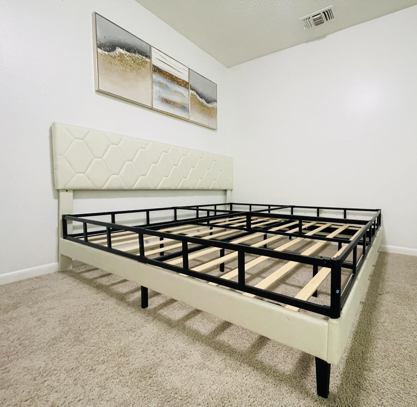 ALDRICH Box Springs King Size 9 Inch Heavy Duty Metal Mattress Foundation | Easy Clean Cover Included, 3000lbs Weight Capacity, Noise Free, Non-Slip, Easy Assembly customer photo 1