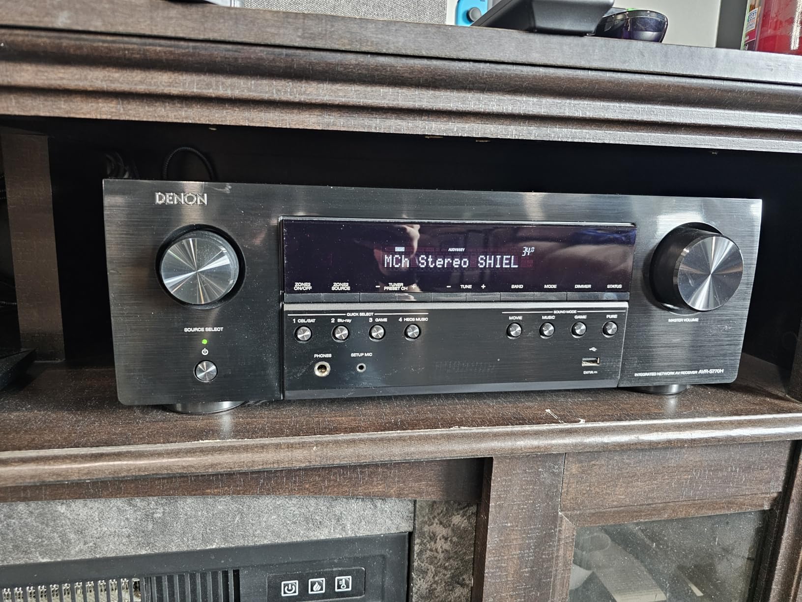 Denon AVR-S770H 7.2 Ch Home Theater Receiver, 8K UHD HDMI Receiver 75W X 7 | Wireless Streaming via Built-in HEOS, Wi-Fi, Dolby TrueHD, DTS Neural:X & DTS:X Surround Sound for TV, Bluetooth Amplifier customer photo 1