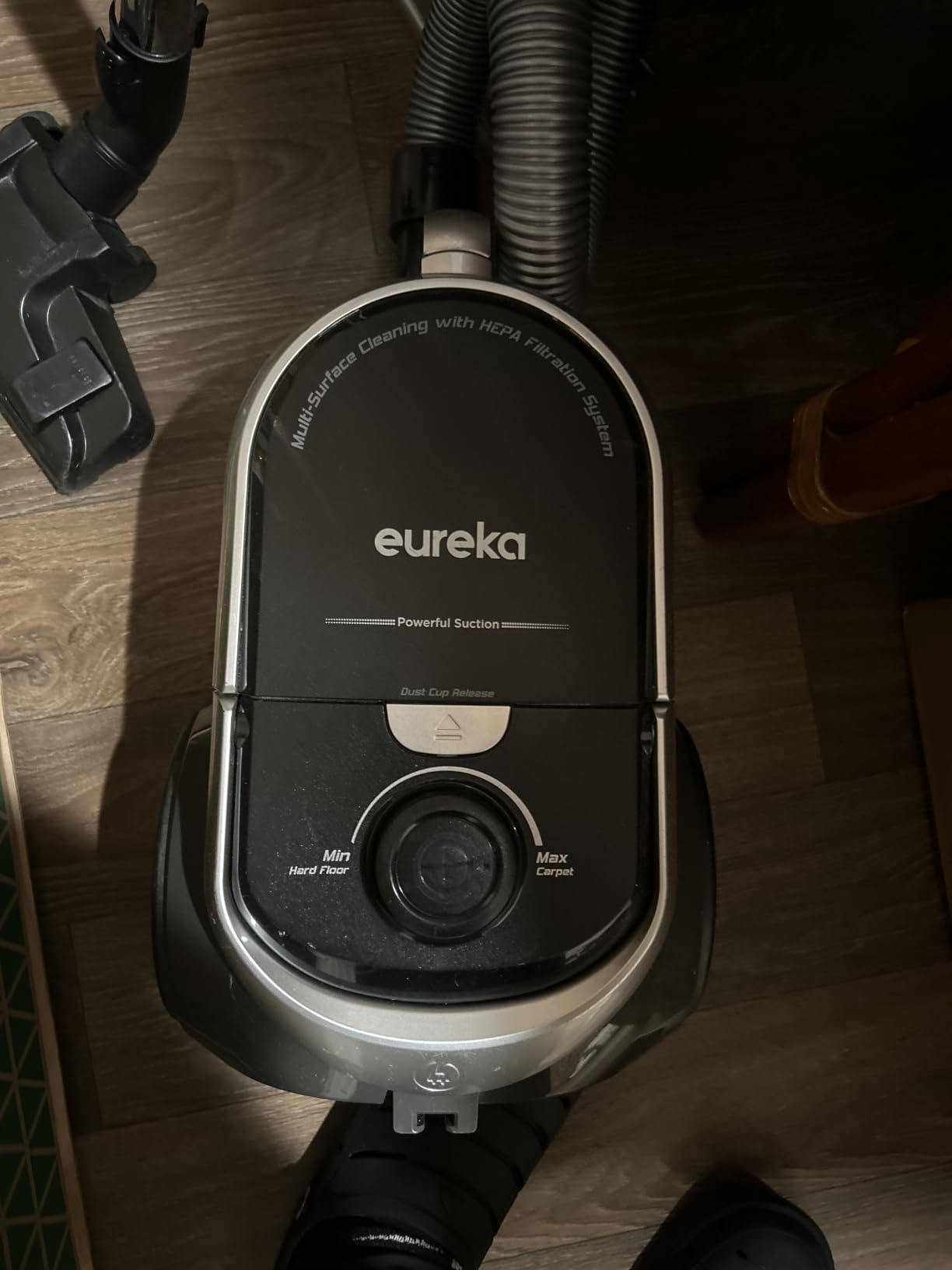 Eureka Bagless Canister Vacuum Cleaner, Vacuum for Hardwood Floor, Carpet | NEN180 WhirlWind, Lightweight, 1000W, HEPA, Auto Cord Rewind, 2-in-1 Vac for Hard Floors, Carpets, & Pet Hair customer photo 2