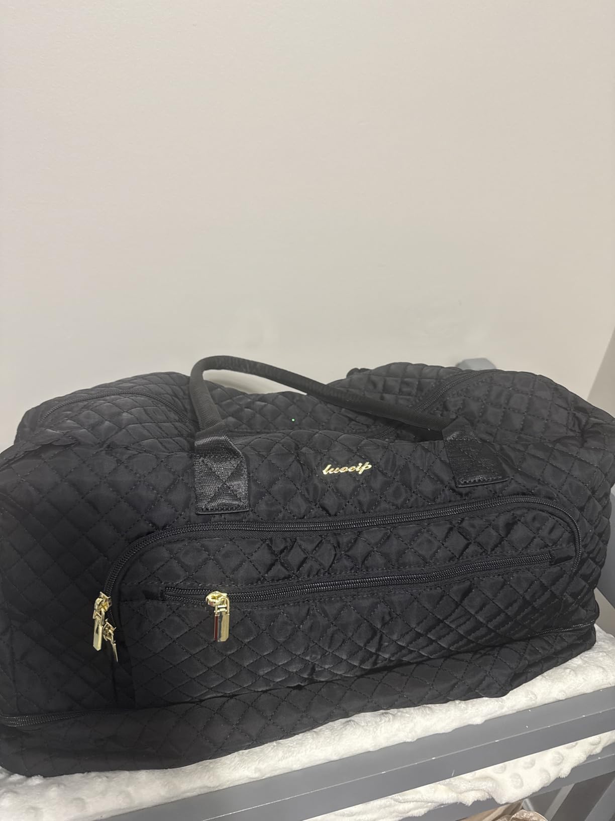 LUOCIP Large Travel Duffle Bags for Women: 35L Weekender Bag with Shoe Compartment customer photo 2