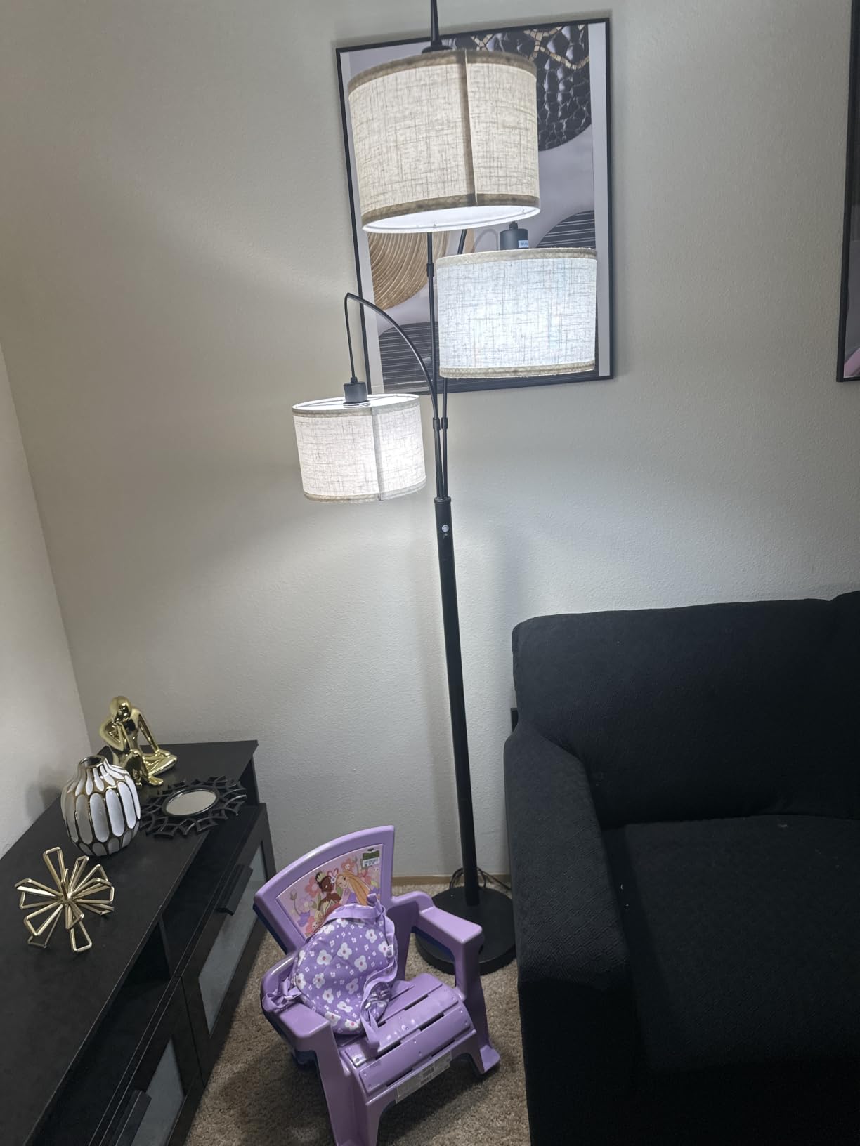 SUNMORY 3 Lights Floor Lamp for Living Room, 78