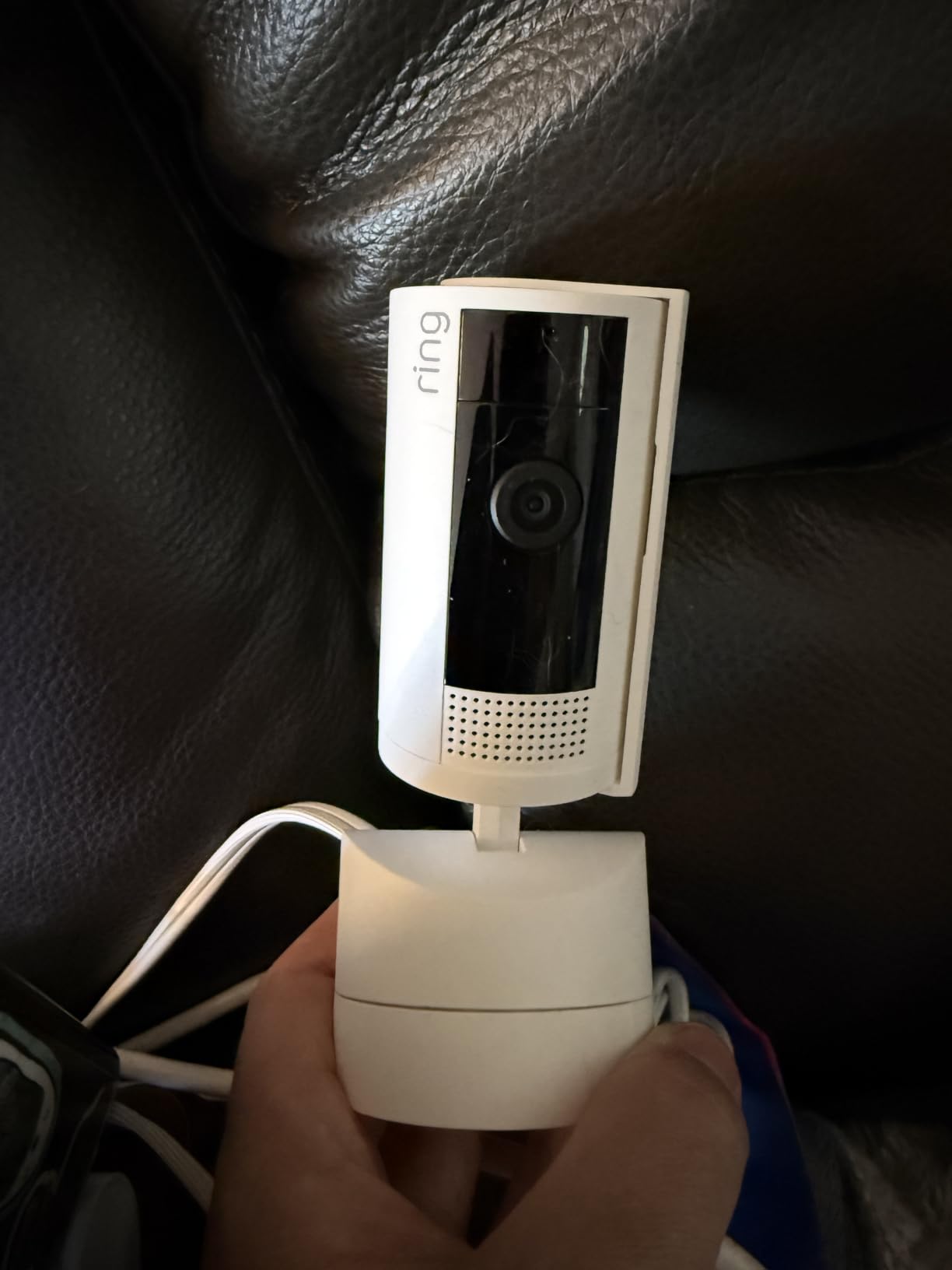 Ring Pan-Tilt Indoor Cam (newest model) - See all around your home or business with 360 deg pan coverage, HD video, plus Two-Way Talk (2024 release), White customer photo 2