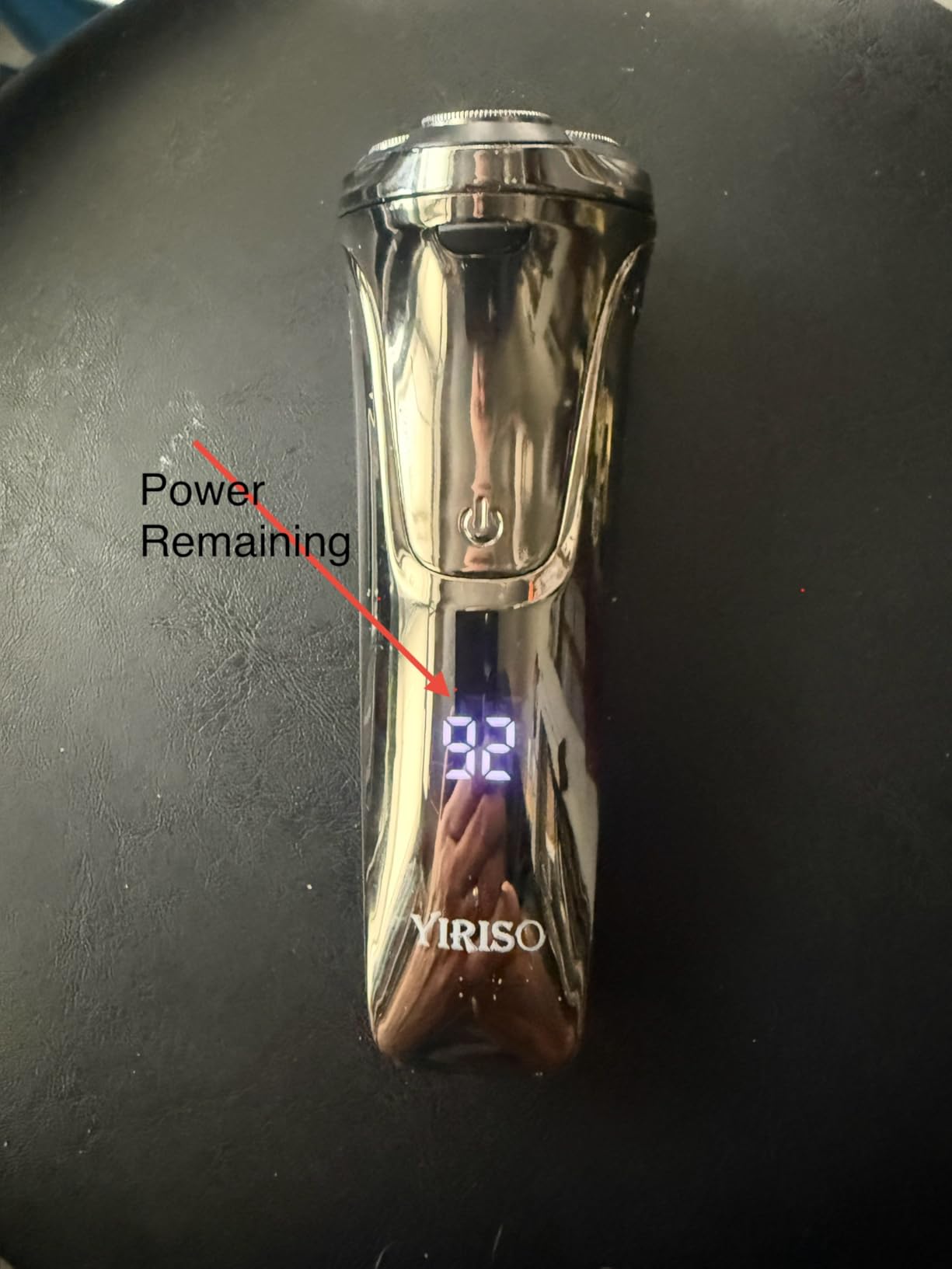 YIRISO Electric Razor for Men, 9000 RPM Smooth Rotary Shaver | 90Min Long-Lasting, 4D Floating Head, LCD Display, Sensitive Skin Suitable, IPX6 Waterproof, USB-C, Travel Lock & Travel Case customer photo 1