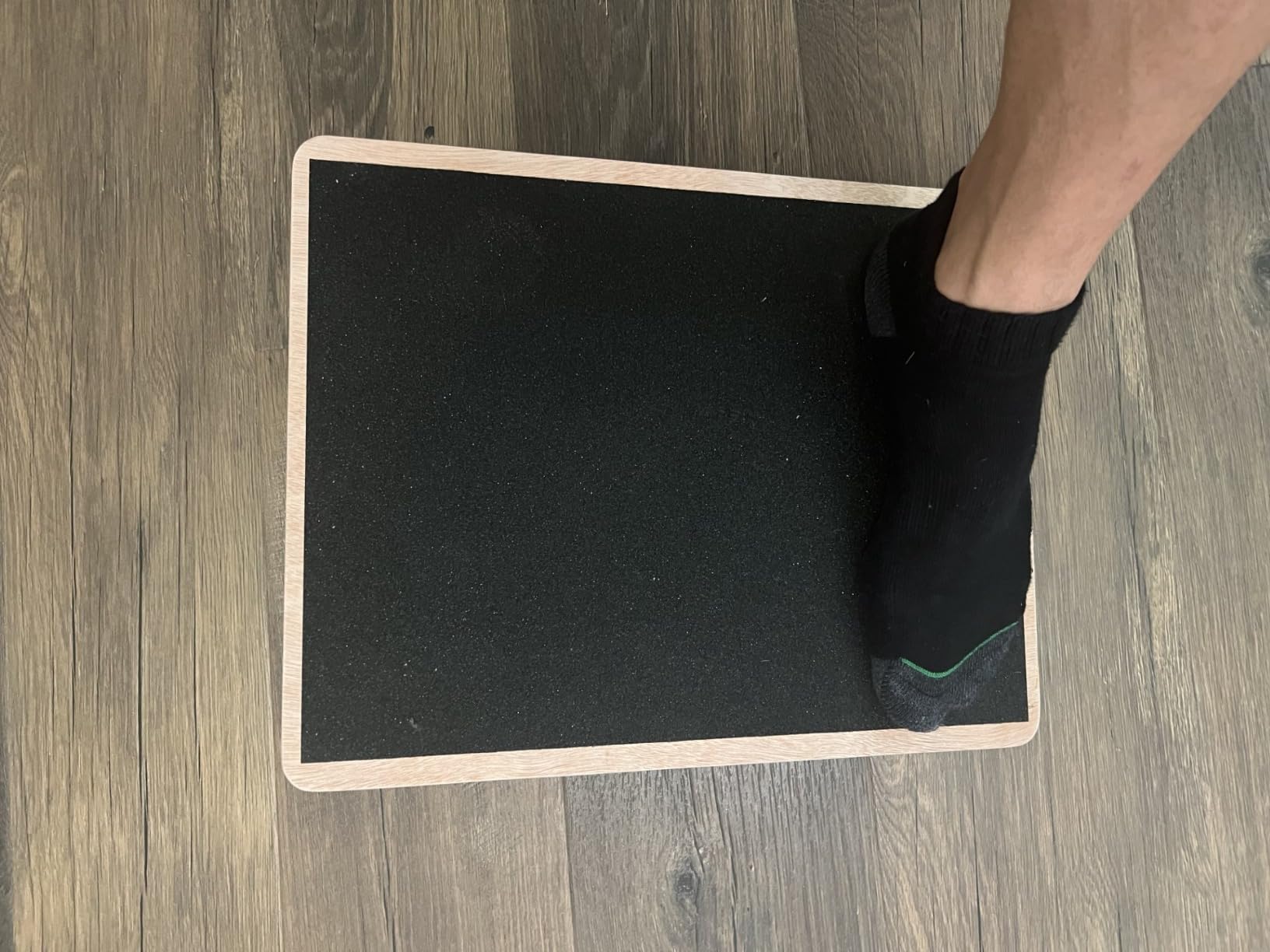 Wooden Wobble Board for Adults - Anti-Slip Balance Board for Stand-Desk Core Strength Therapy customer photo 1