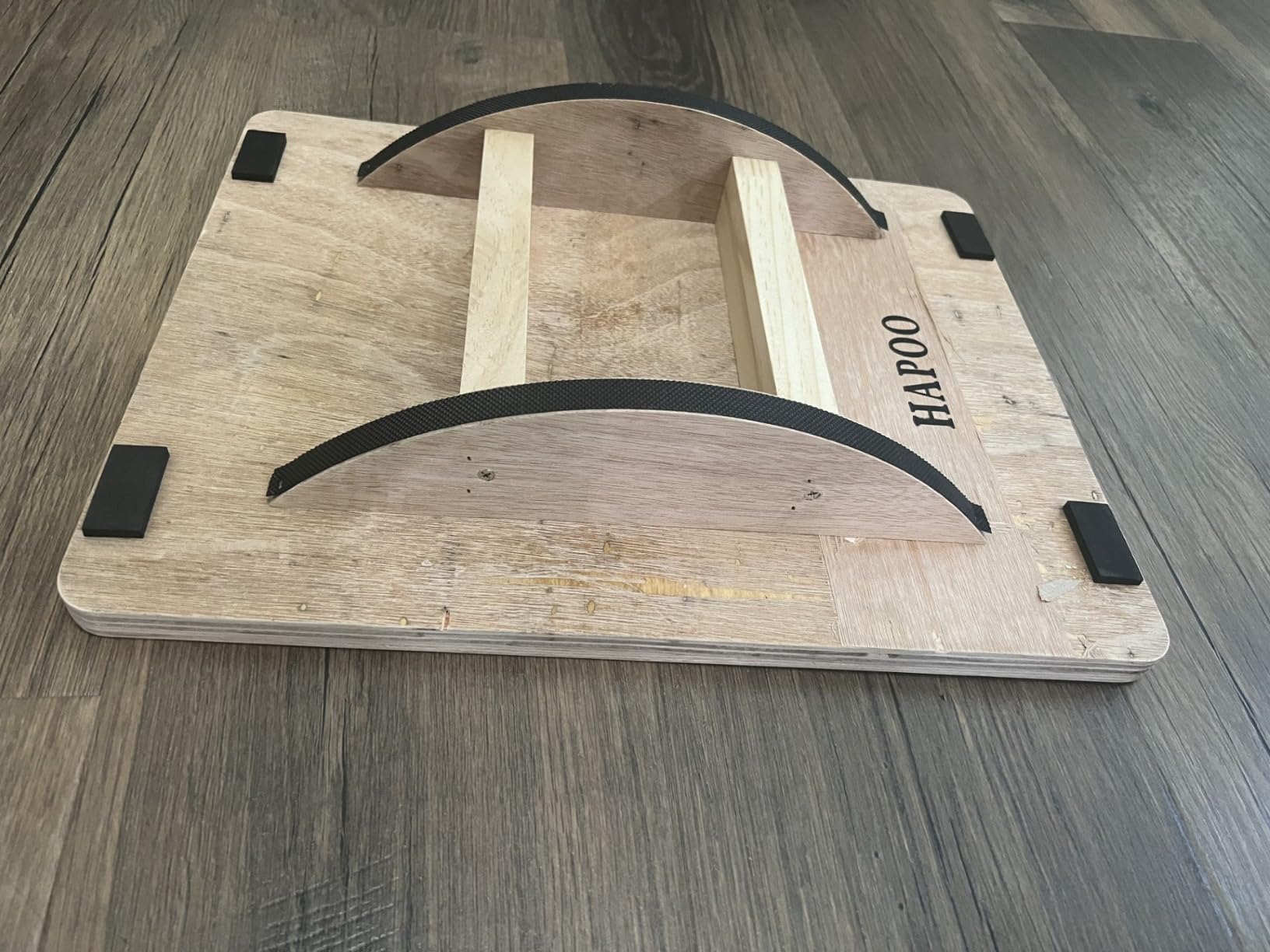 Wooden Wobble Board for Adults - Anti-Slip Balance Board for Stand-Desk Core Strength Therapy customer photo 2