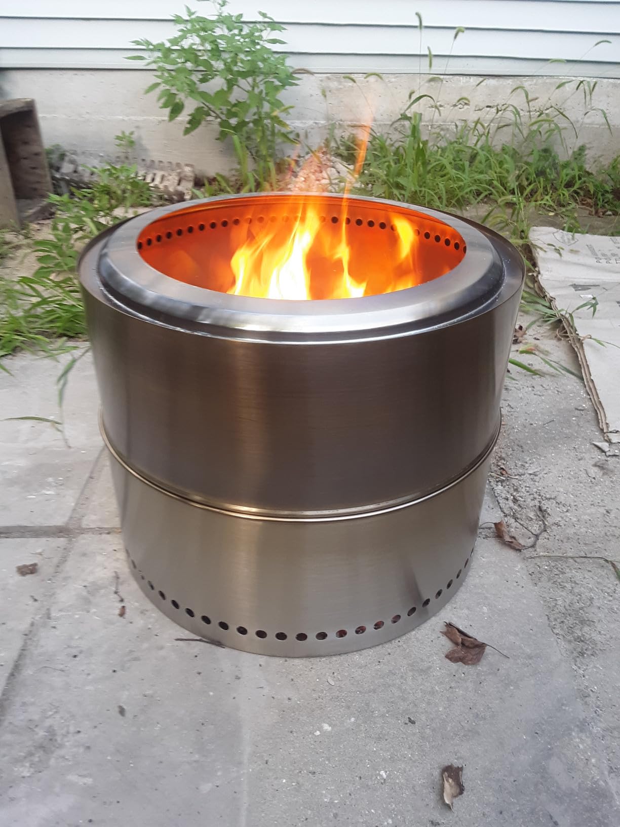 HGD 20 inch Smokeless Firepit Outdoor, Portable Smokeless Fire Pit for Camping with Travel Bag, Stainless Steel Wood Burning Stove for Backyard & Patio, Easy Setup & Compact Storage customer photo 1