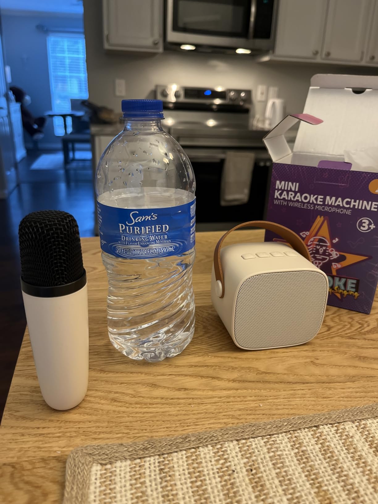 YLL Karaoke Machine for Kids, Birthday Gifts for Girls 3 4 5 6 7 8+ Years Old | 2 Wireless Microphones, 5 Magic Voices, Mini Portable Bluetooth Speaker, Family Home Party Present Toys for Ages 4-12 customer photo 1