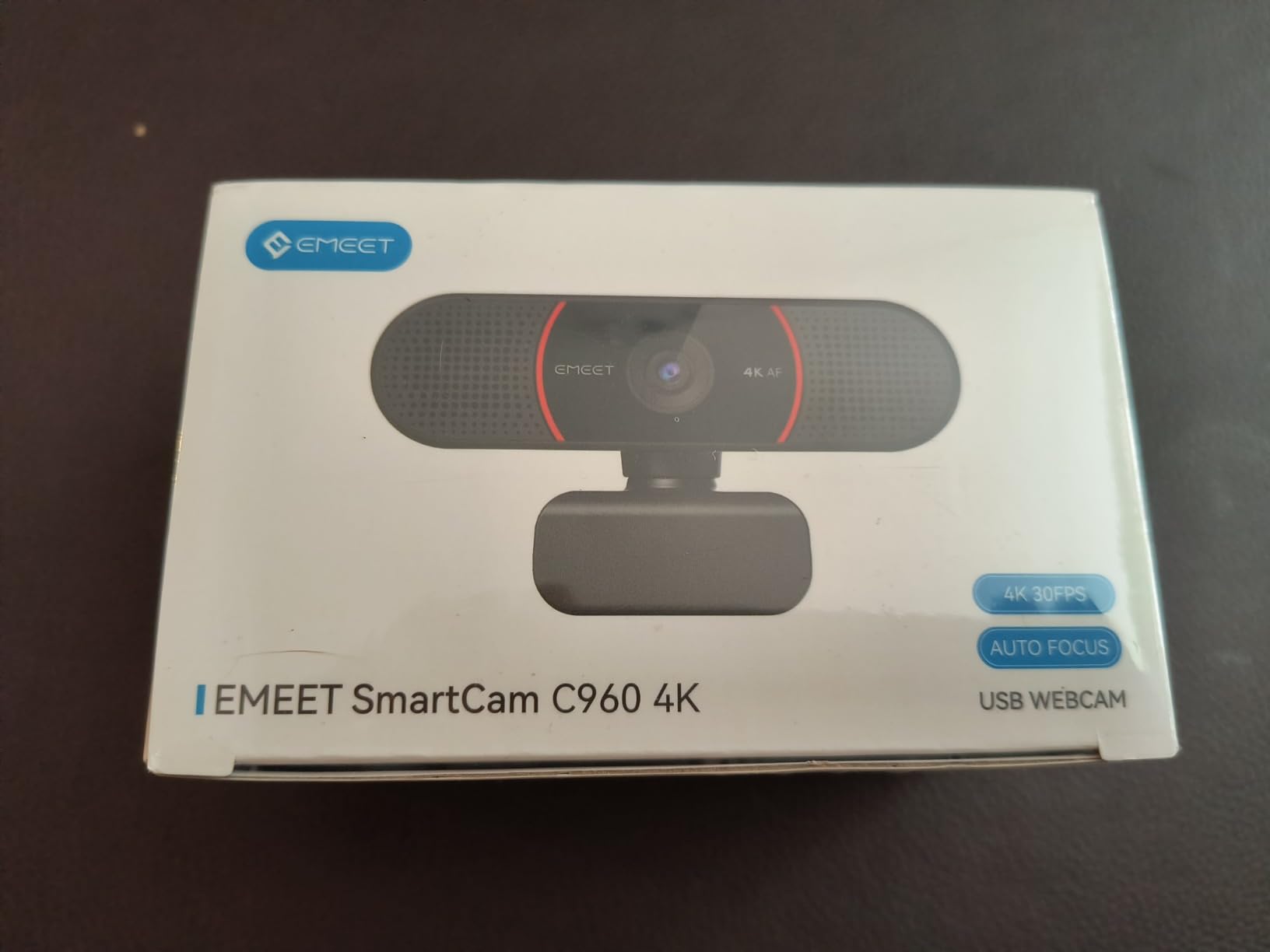 EMEET C960 4K Webcam for PC, PDAF Auto Focus, Dual Omni Mics, 73° FOV | Auto Light Correction, USB-A, Plug&Play, Web cam 4K with Privacy Cover, Webcam 4K Works for Zoom/Teams/Google Meet, Laptop/PC customer photo 2