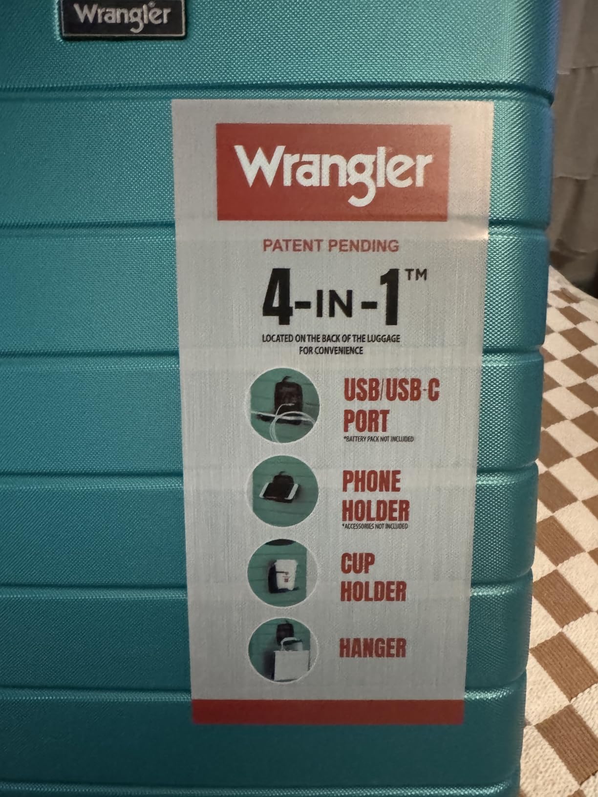 Wrangler Smart Spinner Hardside Luggage, 2 Piece Set, Wood Thrush customer photo 1