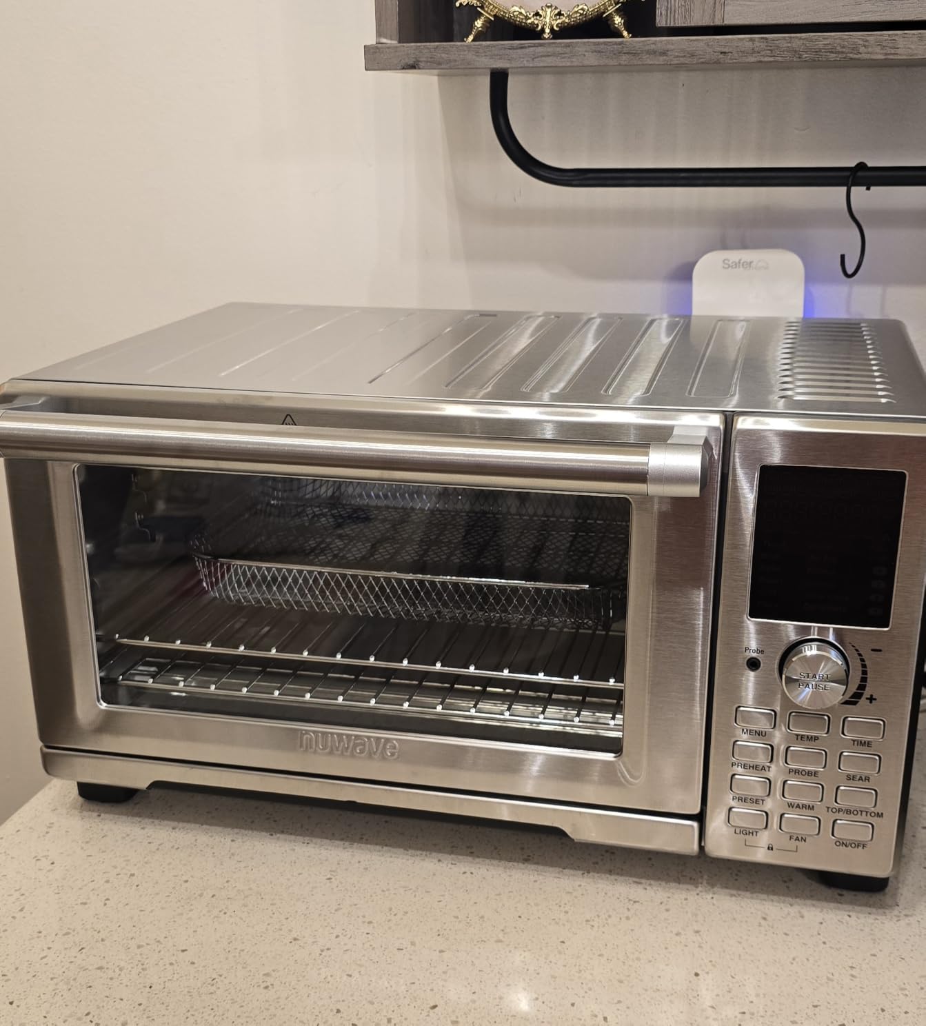 Nuwave Bravo XL Pro Air Fryer Toaster Oven, Improved 100% Super Convection | Quicker & Crispier Results, 100 Presets, Multi-Layer Even Cooking, 50-500F, Smart Probe, PFAS Free, 30QT, Stainless Steel customer photo 1