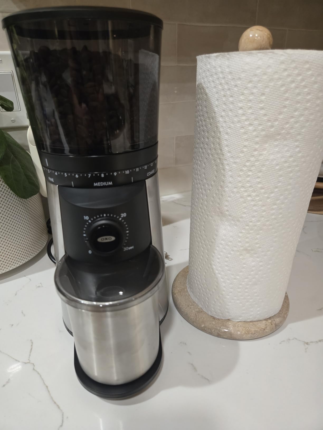 OXO Brew Conical Burr Electric Coffee Bean Grinder - 12 Oz, Matte Black | Automatic, Stainless Steel, Smart Consistent Grind For Espresso And Drip Coffee, One-Touch Automatic customer photo 1