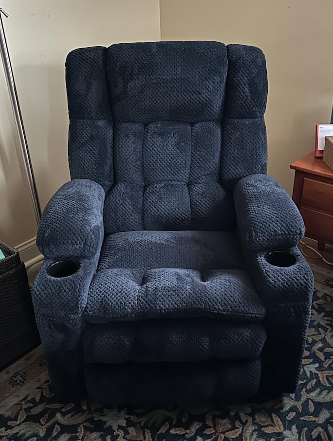 MCombo Dual Motor Power Lift Recliner Chair for Elderly R7897 (Medium-Wide) | Zero Gravity Lift Chair with Heat and Massage, Lift Recliner for Big man, Infinite Position, USB Ports, Fabric (Dark Gray) customer photo 2