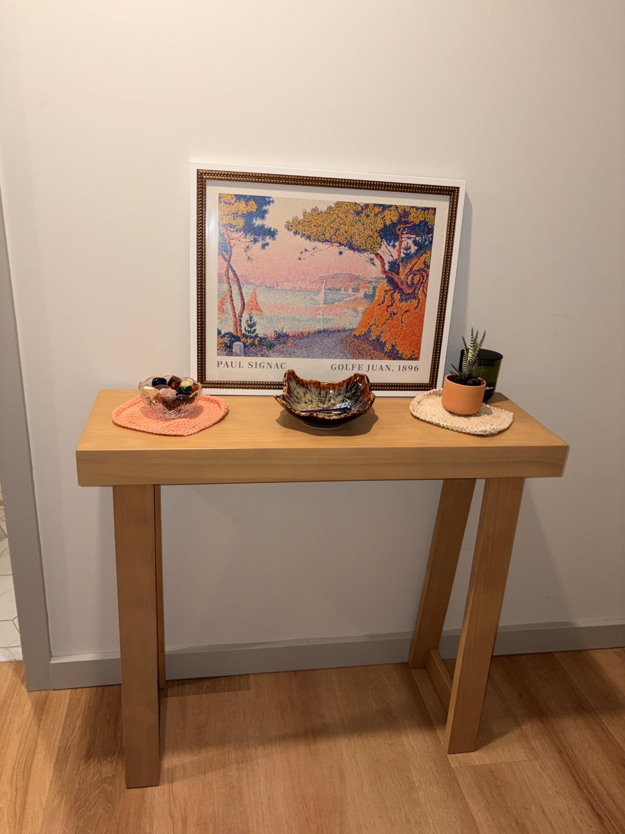 Plank+Beam Classic Console Table, 46 Inch, Blonde, Non-Toxic Finishes, Versatile Design, Elegant Details, Easy Assembly, Quick Setup, Solid Wood customer photo 2